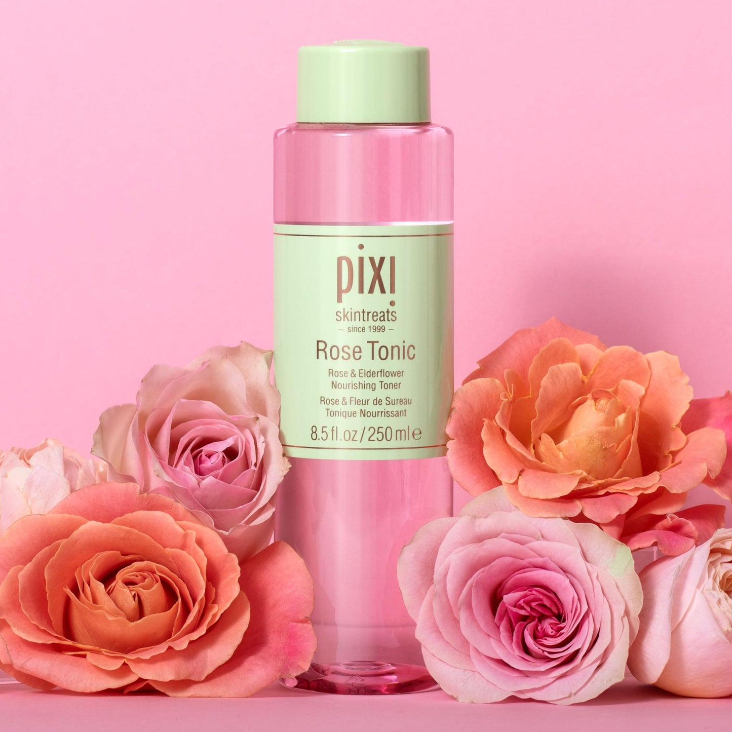 Pixi Rose Tonic Rose Hydrosol Toner Hydrates Skin, Minimize Redness, Rehydrates and Replenishes, 8.5 fl oz