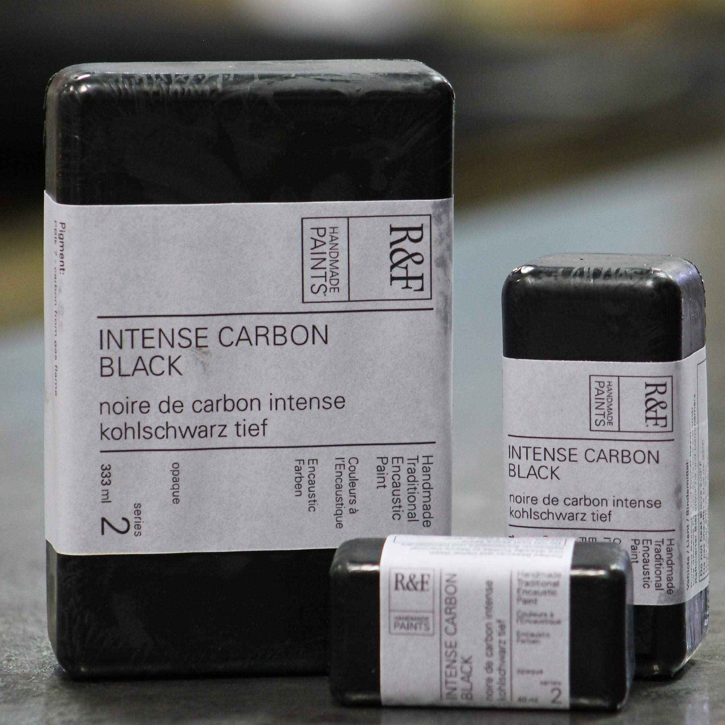 R&F Artist Encaustic Paint, Intense Carbon Black, 104 ml