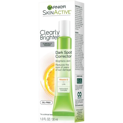 Garnier SkinActive Clearly Brighter Dark Spot Corrector with Vitamin C, 1 Fl Oz, (30mL), 1 Count (Packaging May Vary)