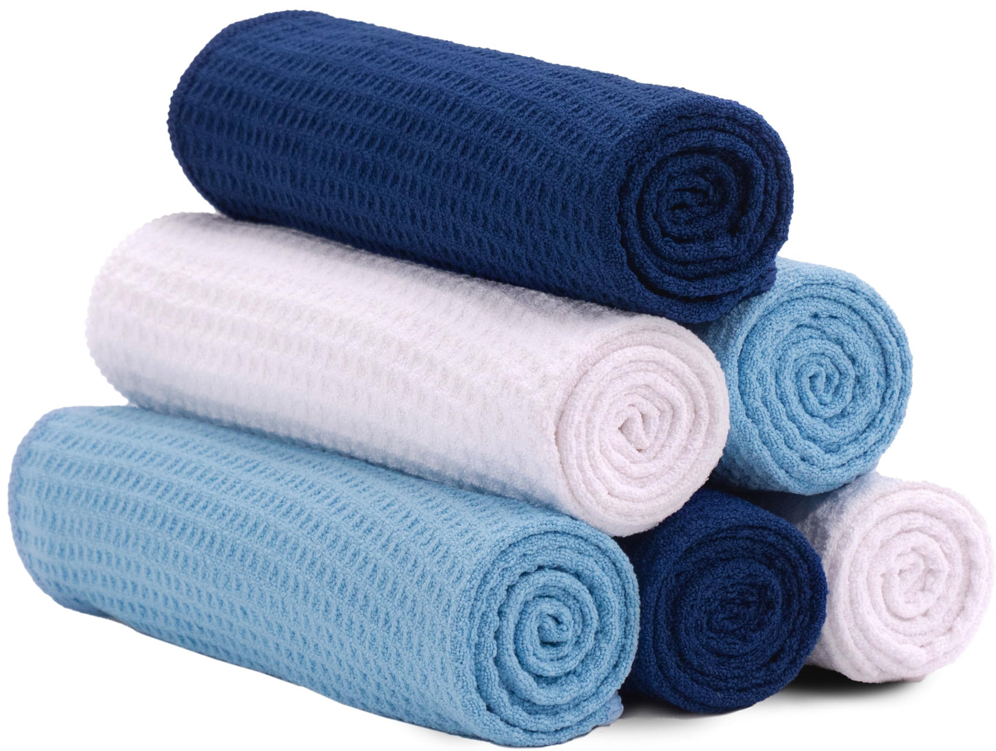 S&T INC. Microfiber Sweat Towel for Gym, Yoga Towel for Home Gym, Workout Towels for Gym Bag, 16 Inch x 27 Inch, 6 Pack