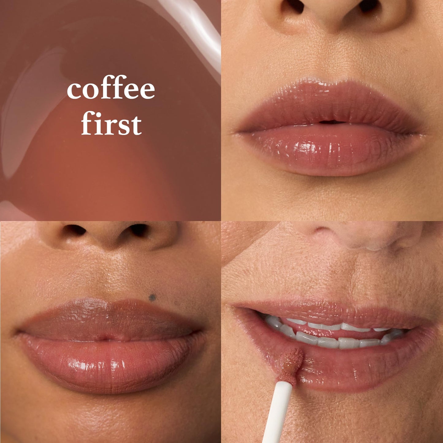 Julep So Plush Plumping Lip Gloss - Coffee First- High-Shine Hydrating Lightweight Lip Color - Non-Sticky Formula - Vitamin E Soothes and Repairs Lips