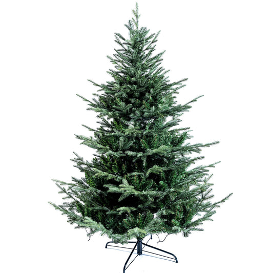 Senjie 5ft Aritificial Christmas Trees Aspen Fir Hinged Holiday Xmas Tree Festive Decor, Green