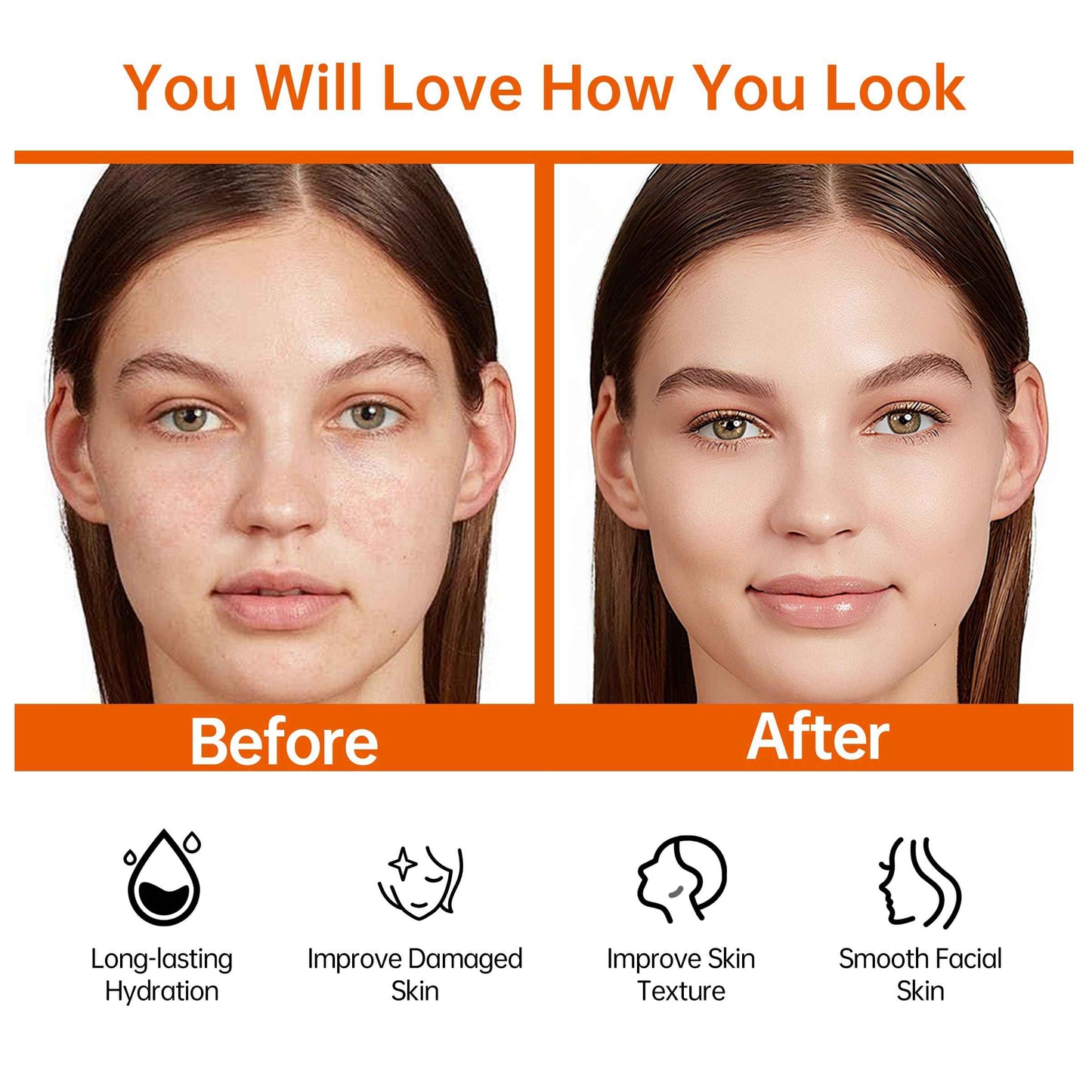 Glown 6-Piece Hydrating Skincare Set with Vitamin C & Niacinamide,HONLINK Face Care Kit Includes Toner, Faical Serum,Cleanser,Moisturizer, Eye Cream & Body Lotion | Unique Gift for Women