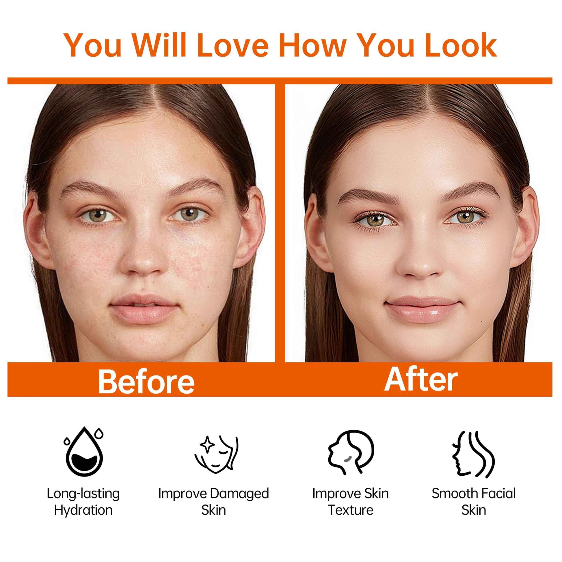 Glown 6-Piece Hydrating Skincare Set with Vitamin C & Niacinamide,HONLINK Face Care Kit Includes Toner, Faical Serum,Cleanser,Moisturizer, Eye Cream & Body Lotion | Unique Gift for Women