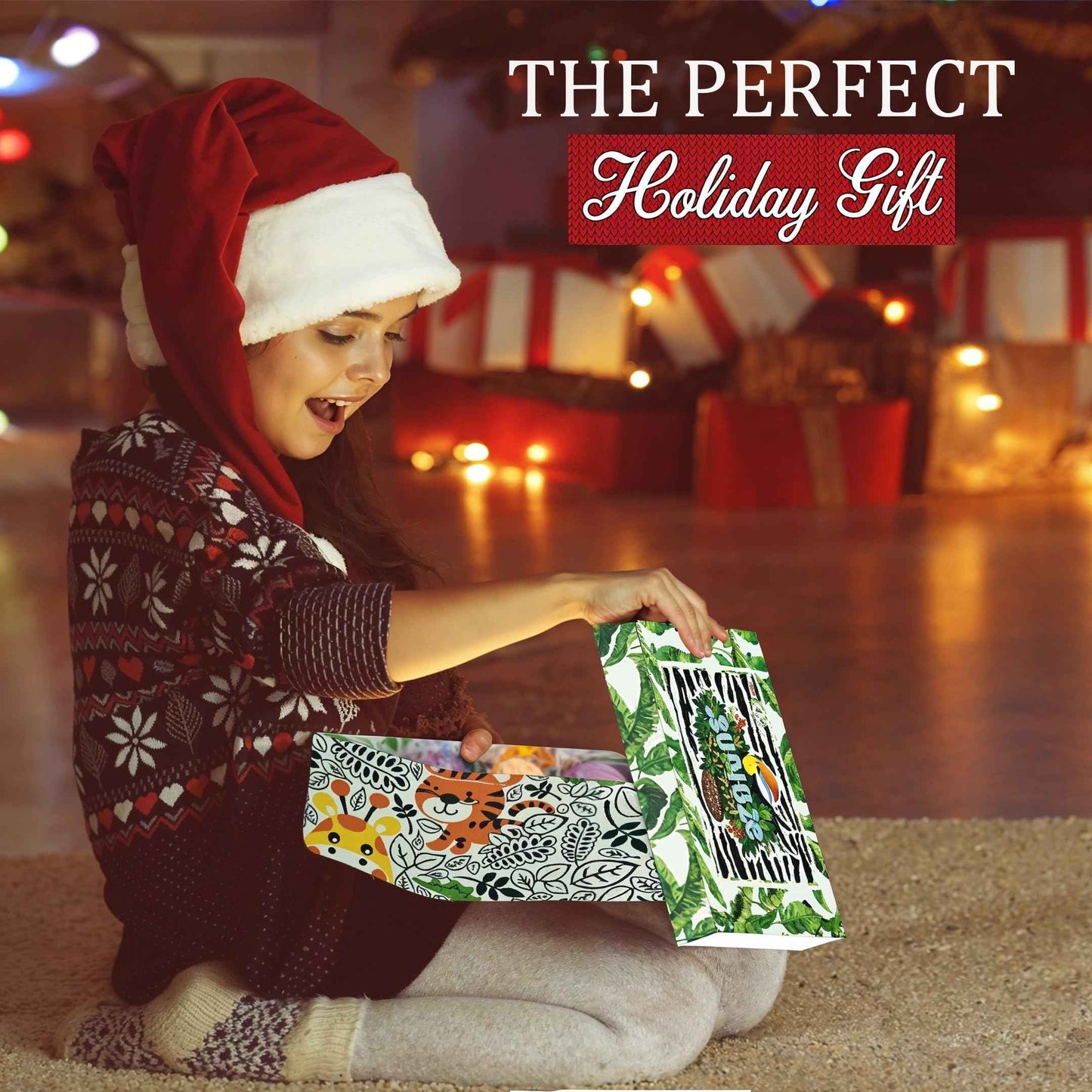 Bath Bombs for Kids with Surprise Inside, 12 Bubble Bath Fizzies with Jungle Animal Toys. Moisturizing, Gentle & Kids Safe, Rainbow Spa Bath Fizz, Stocking Stuffers Christmas Gifts for Boys, Girls