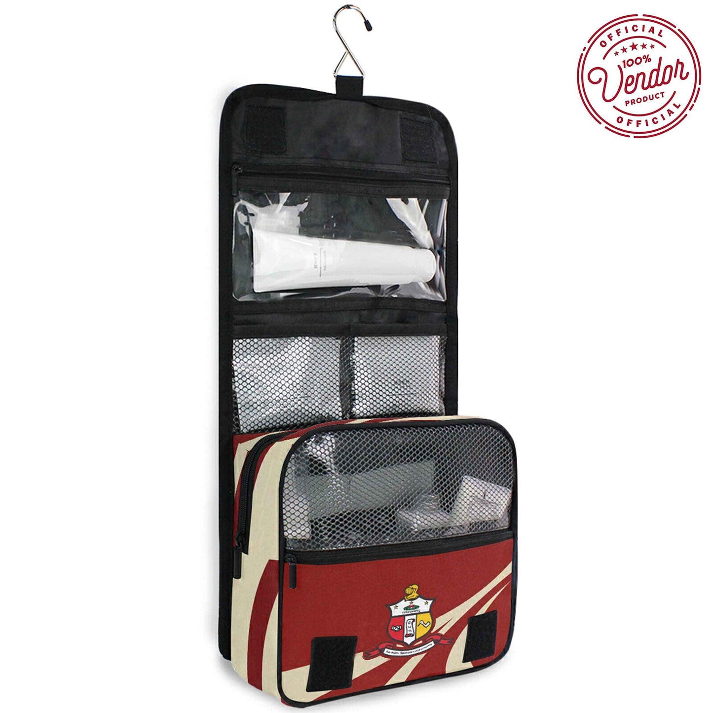 Bad Bananas BBGreek Kappa Alpha Psi Fraternity Paraphernalia - Official Vendor - Hanging Toiletry Travel Bag - Nupe