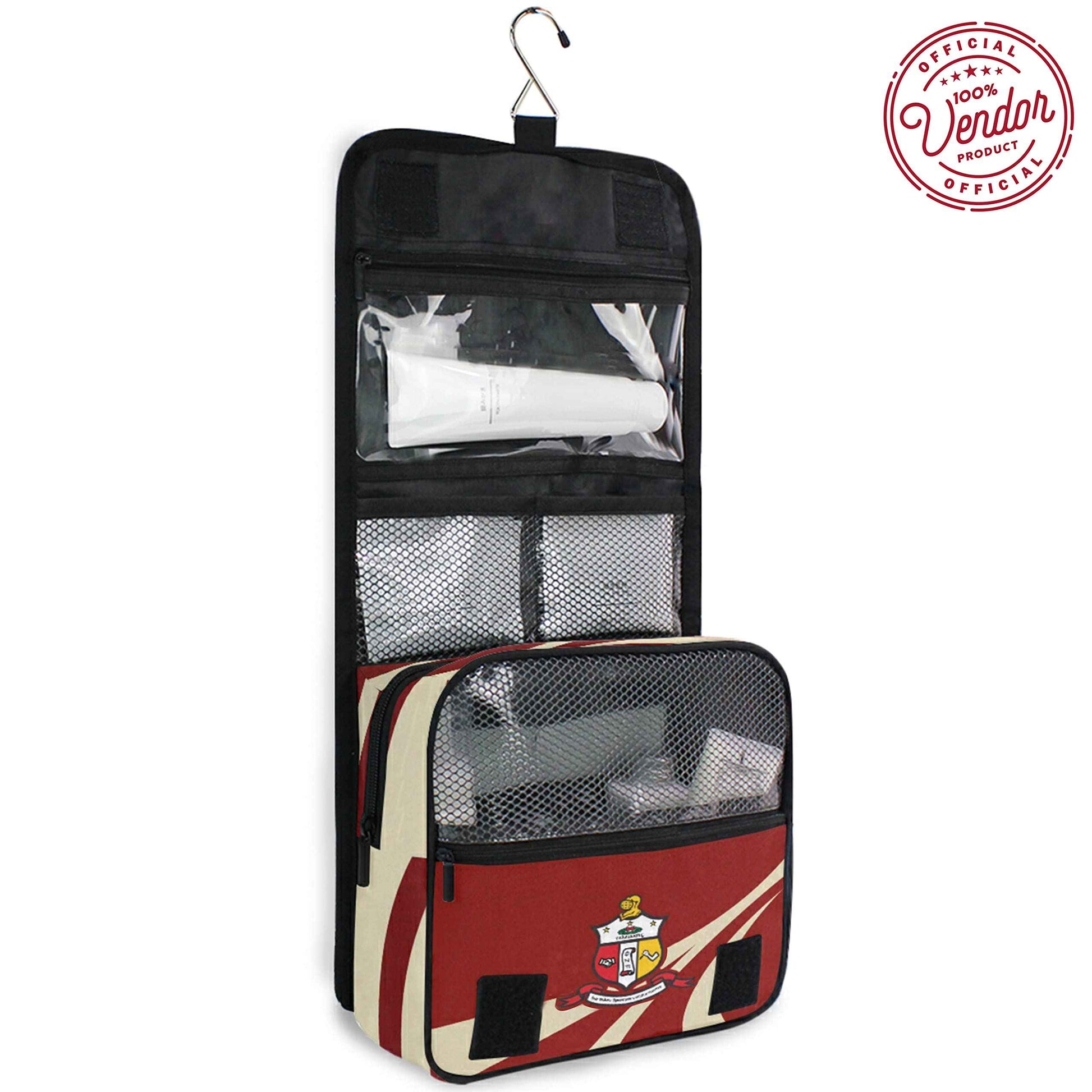 Bad Bananas BBGreek Kappa Alpha Psi Fraternity Paraphernalia - Official Vendor - Hanging Toiletry Travel Bag - Nupe