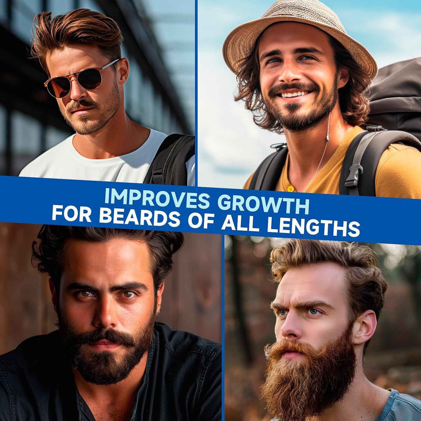 Beard Growth Oil - 2X Concentration Biotin Beard Oil for Men (2 oz) - Natural Mens Beard Oil with Argan Oil, Jojoba Oil and Vitamin, Beard Growth Softener, Moisturizer (Sandalwood)
