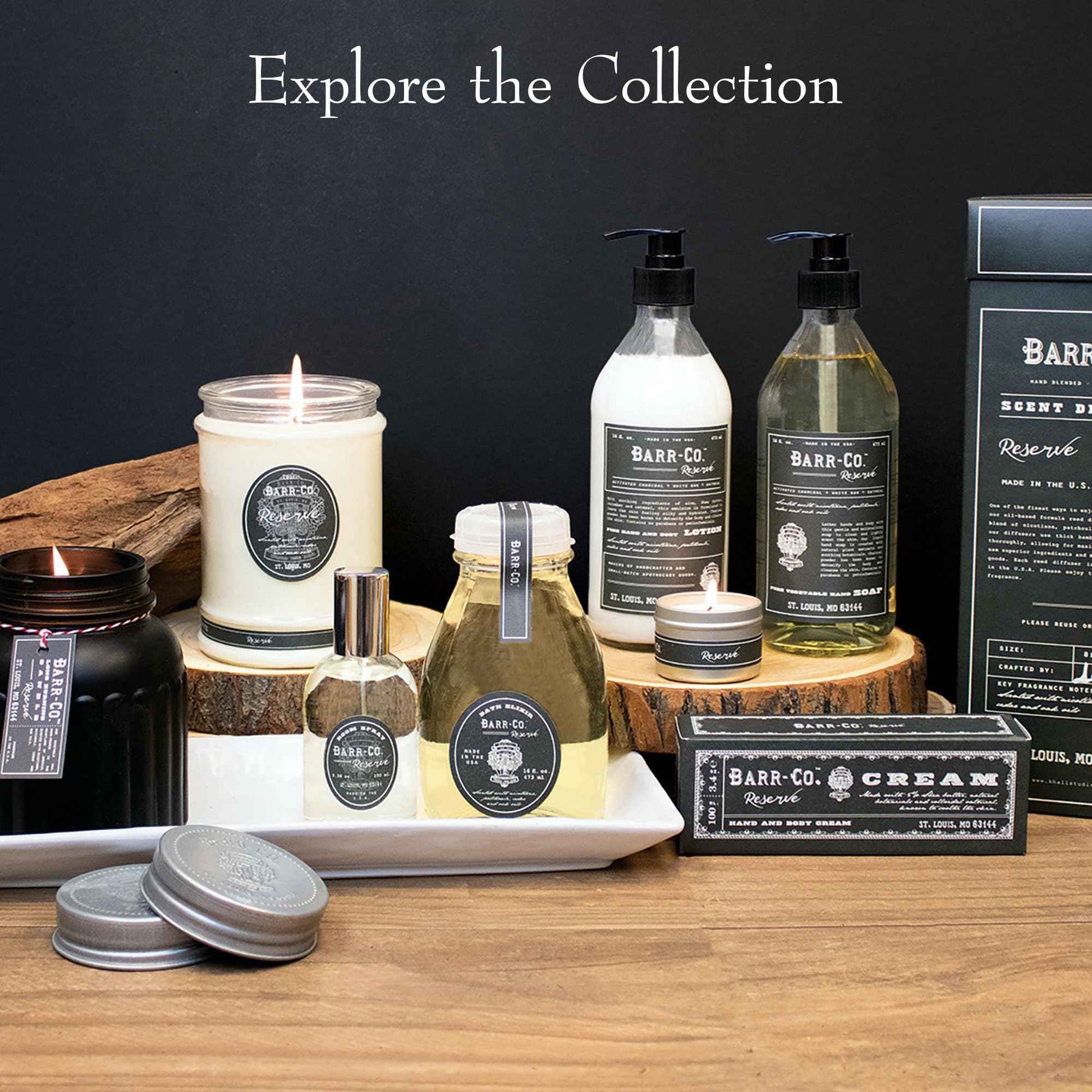 Barr-Co. Reserve Bubble Bath Elixir, Woody and Earthy Bath Soap, Relaxing Bath Products for Women & Men, Natural Bath Soak, 16 fl oz