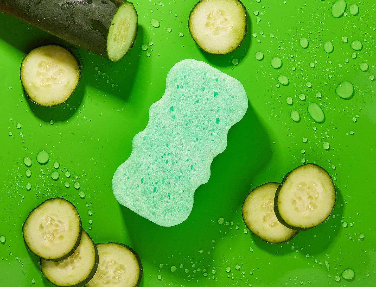 Spongeables Body Wash in a 20+ Wash Sponge, Cool Cucumber, 3 Count