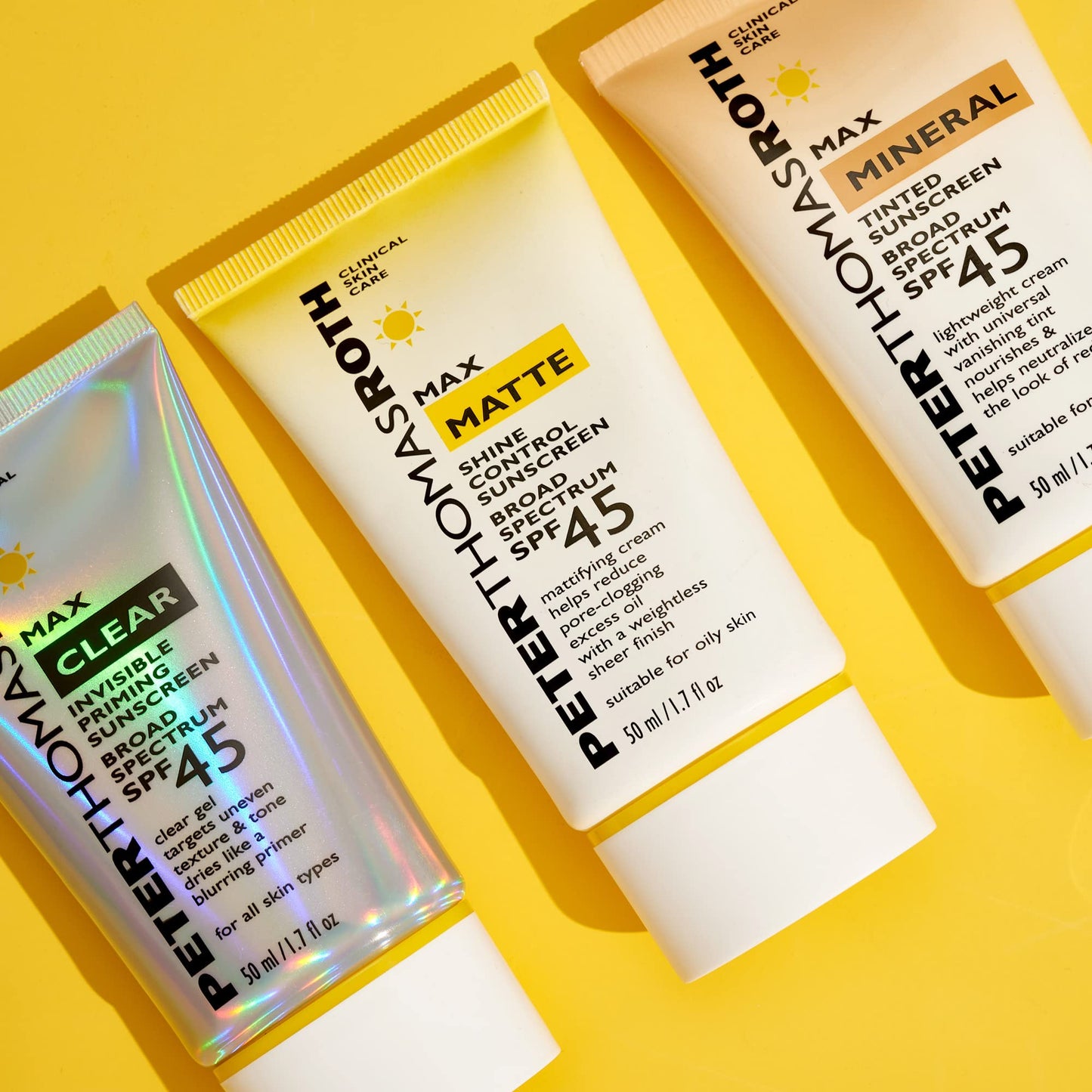 Peter Thomas Roth | Max Clear Invisible Priming Sunscreen Broad Spectrum SPF 45 | Makeup Primer with SPF, Water-Resistant Sunscreen Gel with Silky Finish, 1.7 fl. oz.