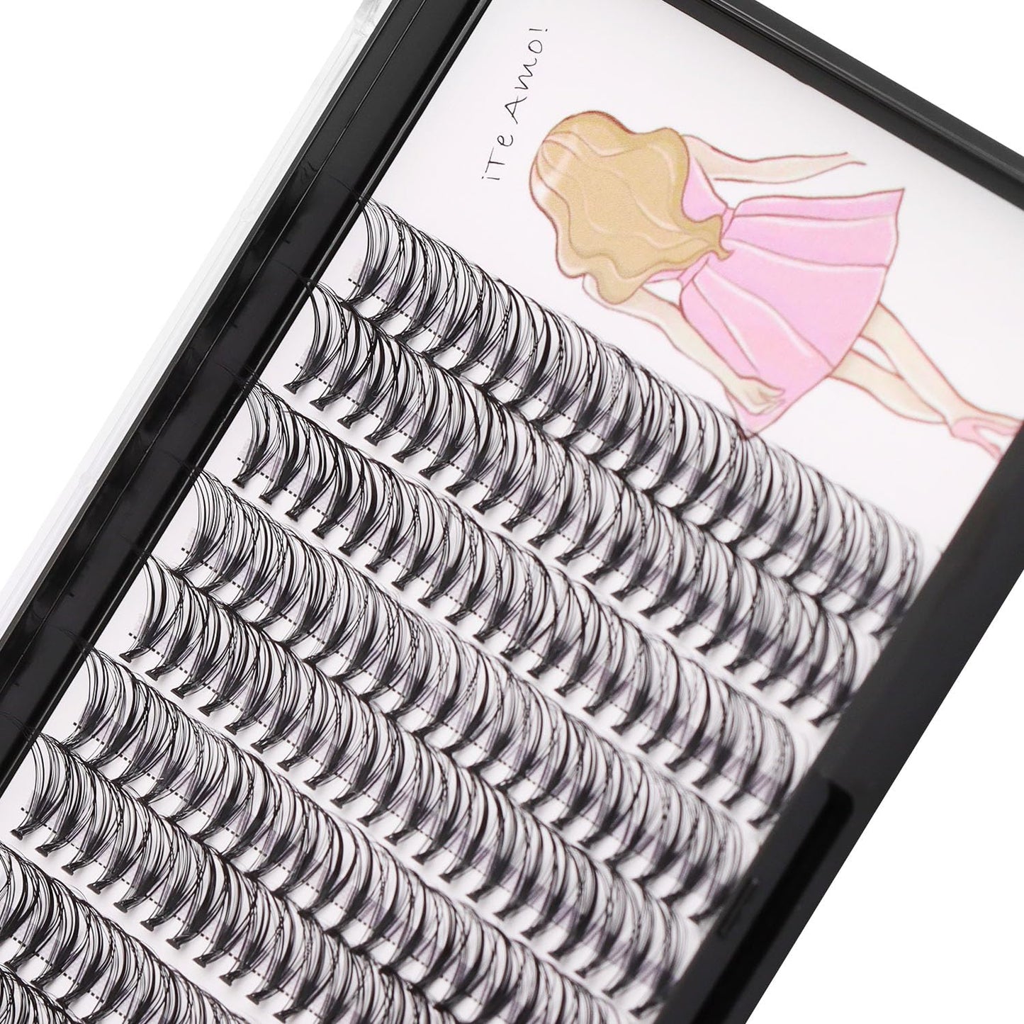 Dedila 8-22mm to Choose 20D/40D/60D/80D/100D Individual False Eyelashes Makeup Cluster Eyelashes Thickness 0.07mm D Curl Natural long Black Soft 3D Eye Lashes Extensions (20D-22mm)