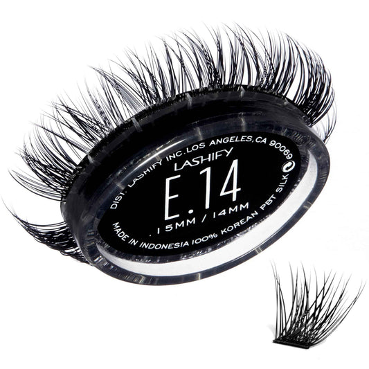 Lashify Extreme 14mm Gossamer DIY Eyelash Extensions Refill, Black, Easy False Lashes To Add Tremendous Volume