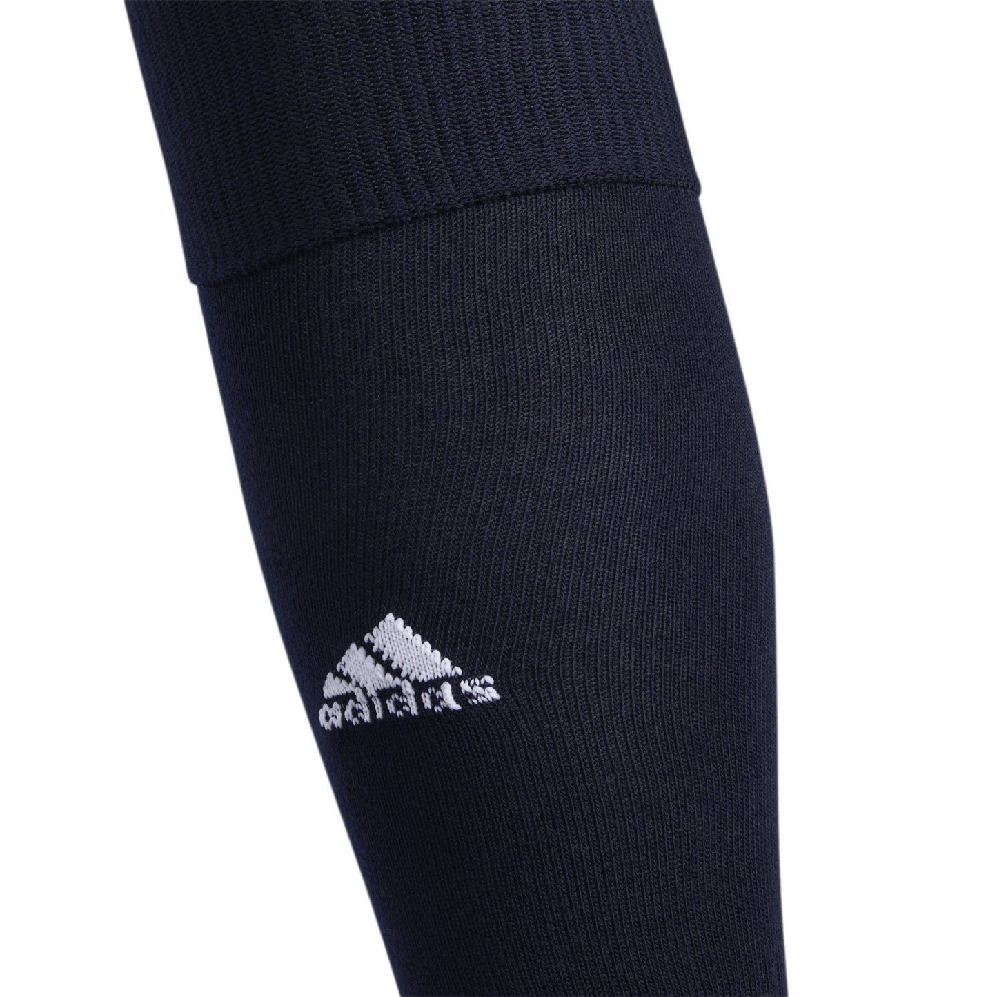 adidas Rivalry Soccer Socks Cushioned Over The Calf (OTC) (2-Pair), Navy Blue/White, X-Small