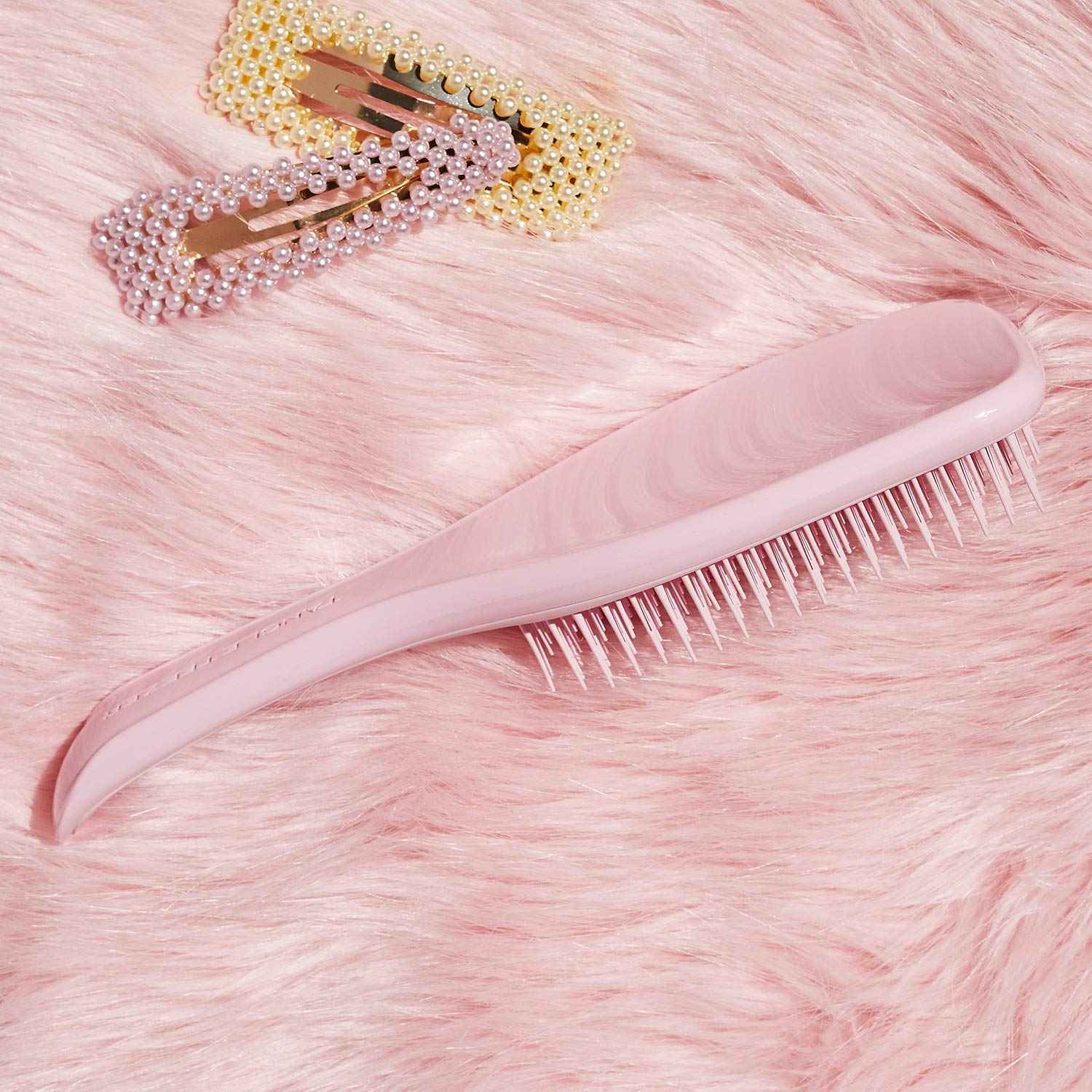 Tangle Teezer Ultimate Detangler Hairbrush Duo, Eliminates Knots & Reduces Breakage for All Hair Types, Millennial Pink and Black