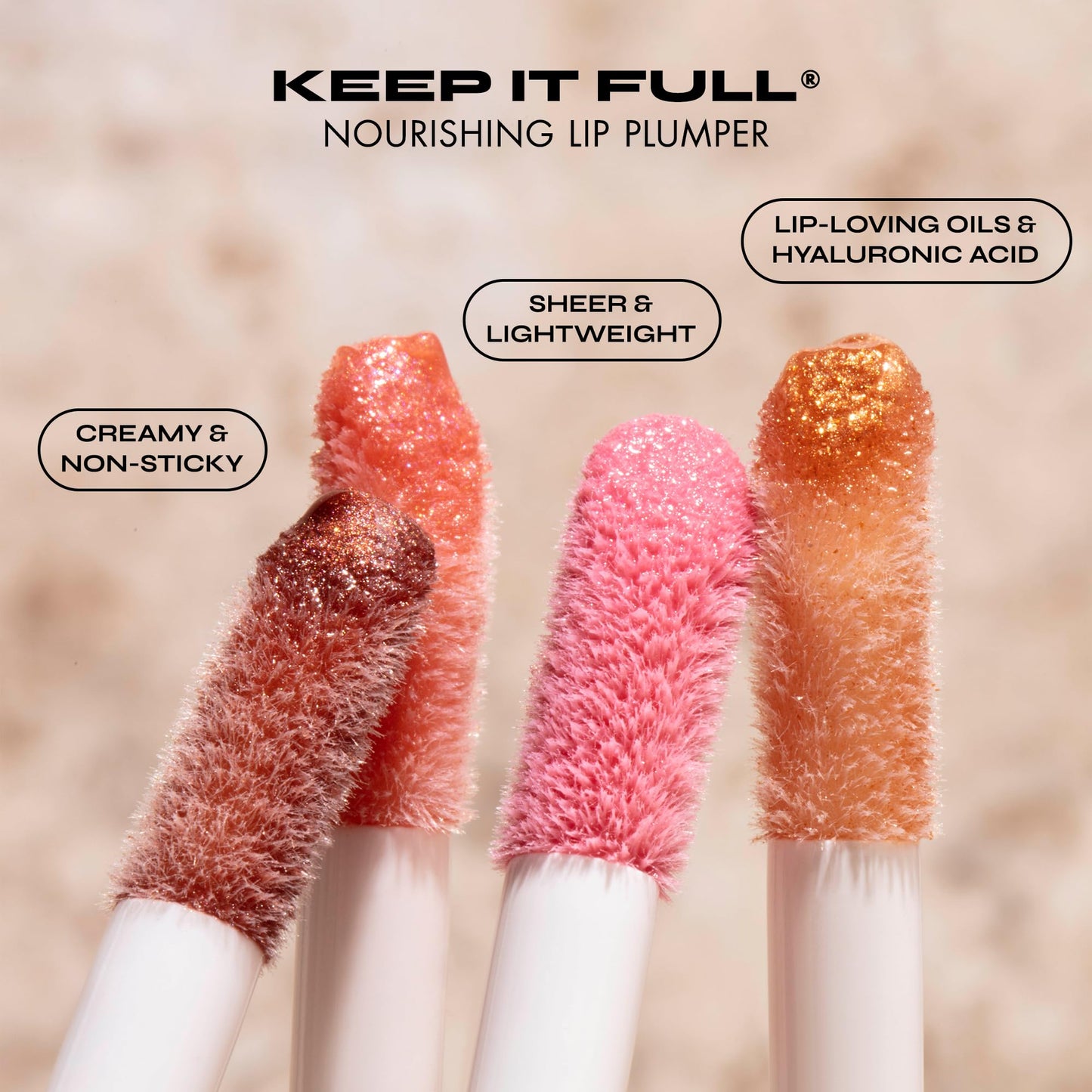 Milani Keep It Full Nourishing Lip Plumper - Soft Rose (0.13 Fl. Oz.) Cruelty-Free Lip Gloss for Soft, Fuller-Looking Lips