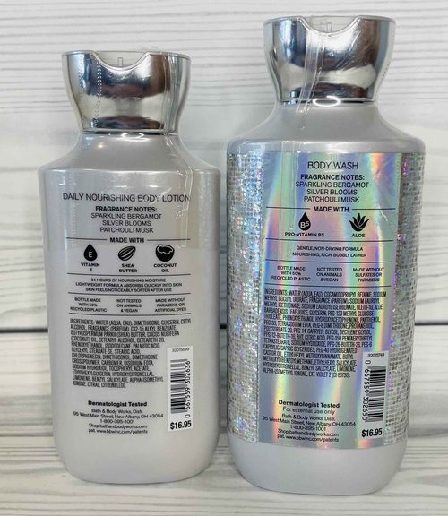 Bath & Body Works Platinum Body Lotion and Body Gel Wash 2 Piece Set