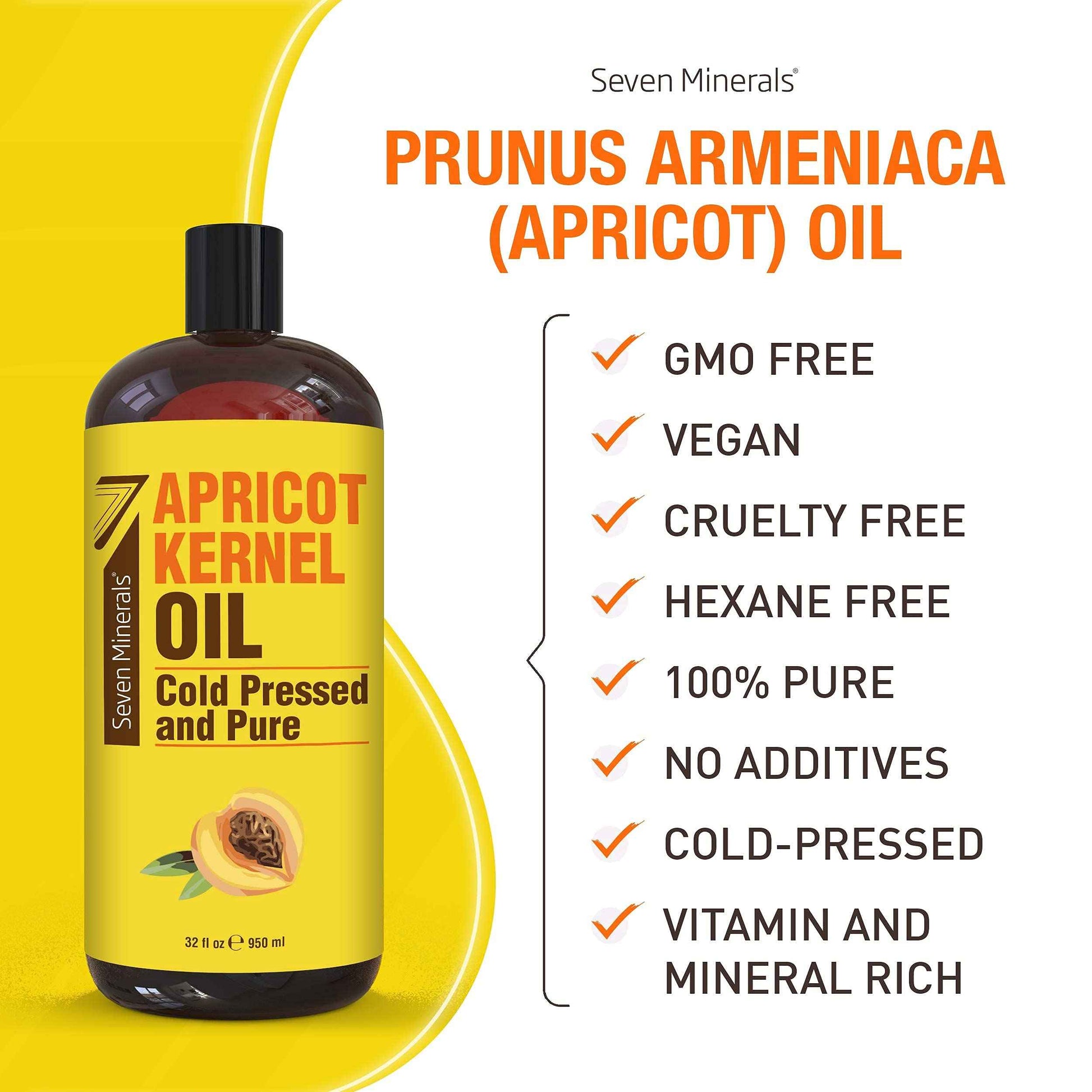 Seven Minerals Pure Sweet Almond Oil & Pure Apricot Kernel Oil