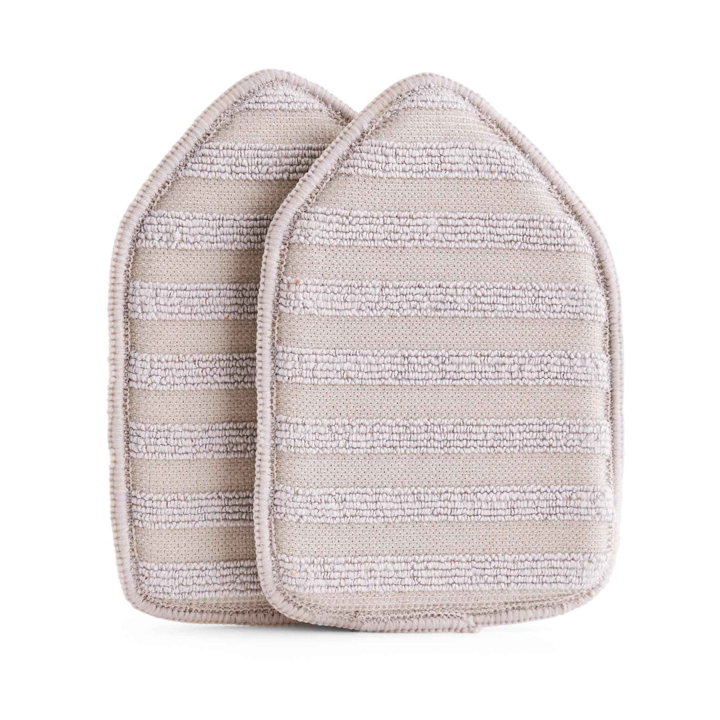 Moku Home Replacement Microfiber Pad for Moku Home Extendable Tub Tile Shower Scrubber for Cleaning Non-Scratch (2X Microfiber Pads Gray)