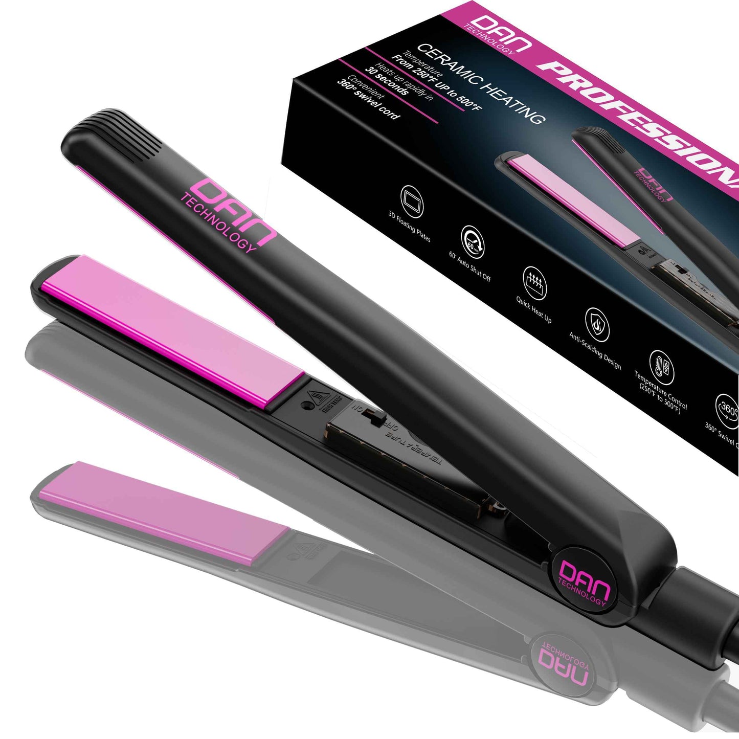 Dual Voltage Pressing Comb,Dual Voltage Flat Iron for Thick Hair