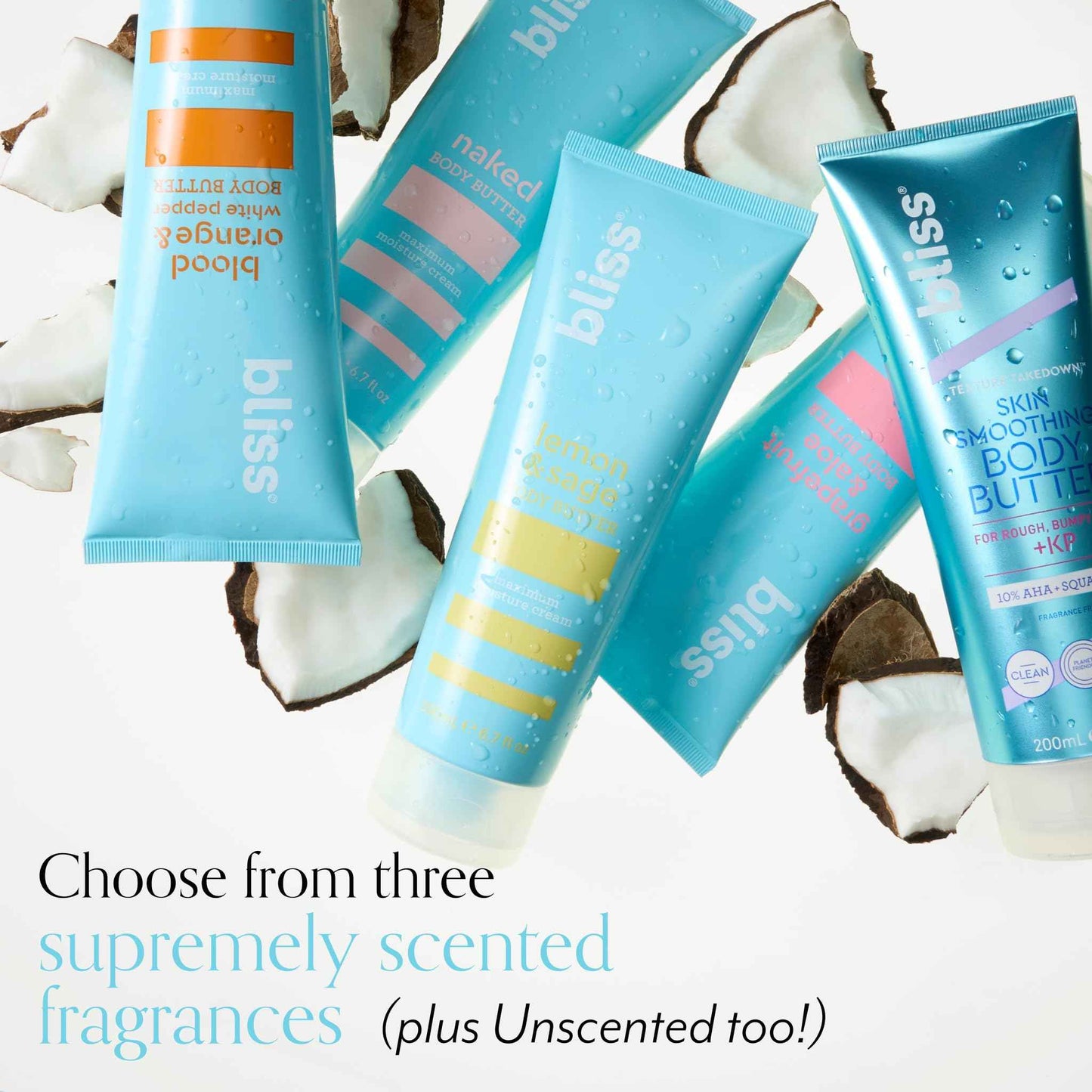 Bliss Body Butters Duo Lemon and Sage Body Butter and Grapefruit and Aloe - Maximum Moisture Cream - 6.7 Fl Oz Lotion for Dry Skin - Long-Lasting Moisturizer- Vegan and Cruelty-Free