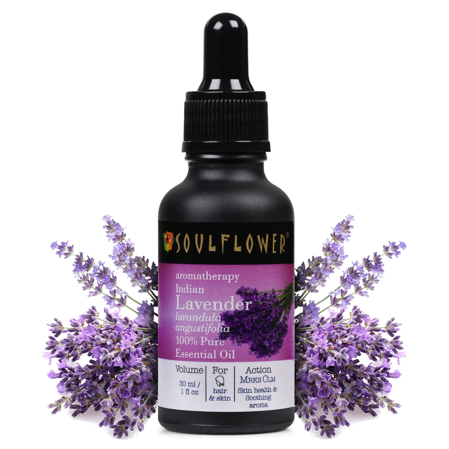 Soulflower Pure Peppermint Essential Oil for Hair & Skin Care, Premium Quality, Potent, Natural, Vegan, Undiluted Oil- Paraben SLS Free, ECOCERT Cosmos Organic Certified, 1 Fl Oz