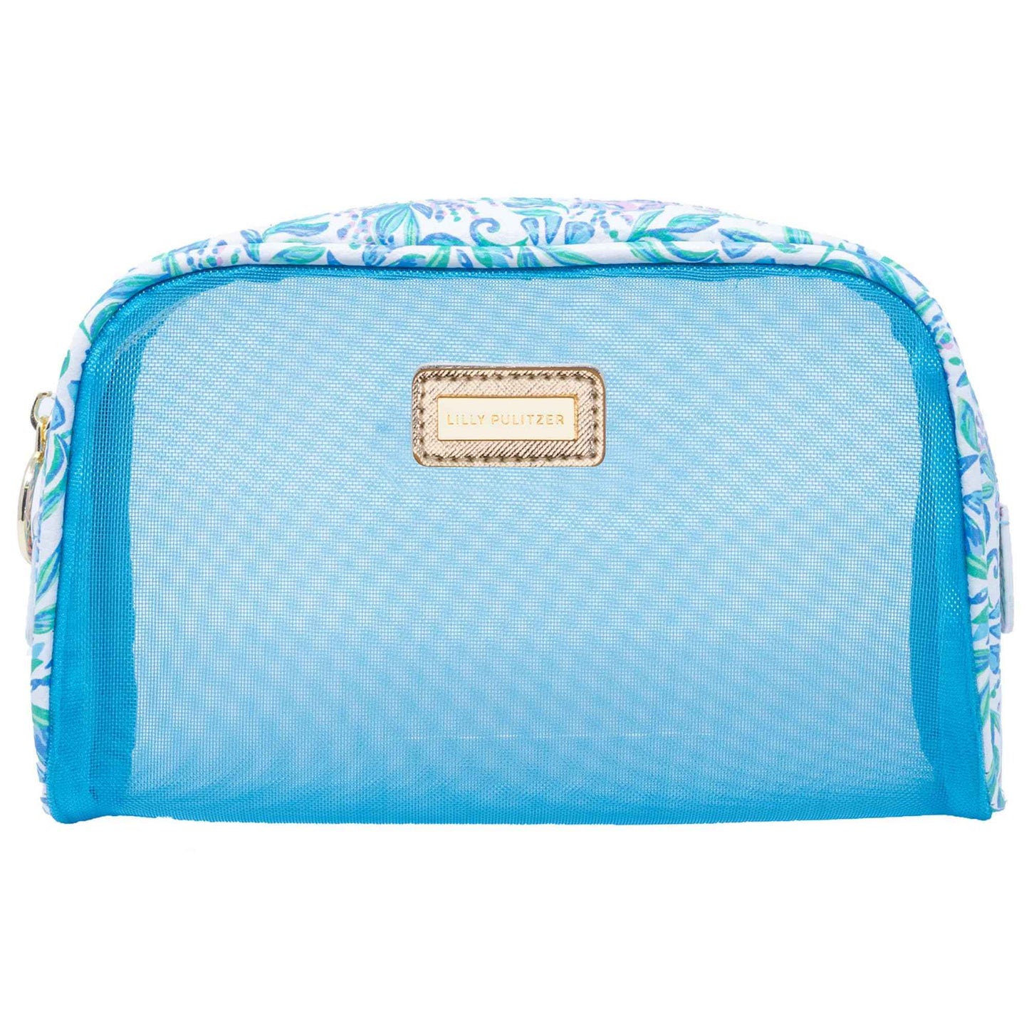 Lilly Pulitzer Clear Zipper Pouch, Cute Pencil Case for Adults, Travel Toiletry Bag, Small Pouch Bag for Supplies, Makeup or Toiletries, Just a Pinch