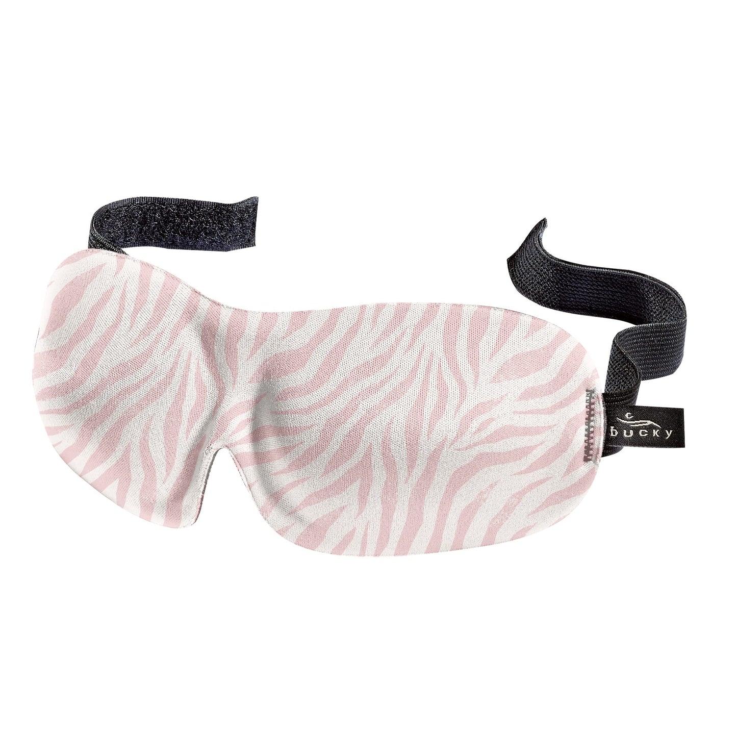 Bucky 40 Blinks No Pressure Printed Eye Mask for Travel & Sleep, Zebra, One Size