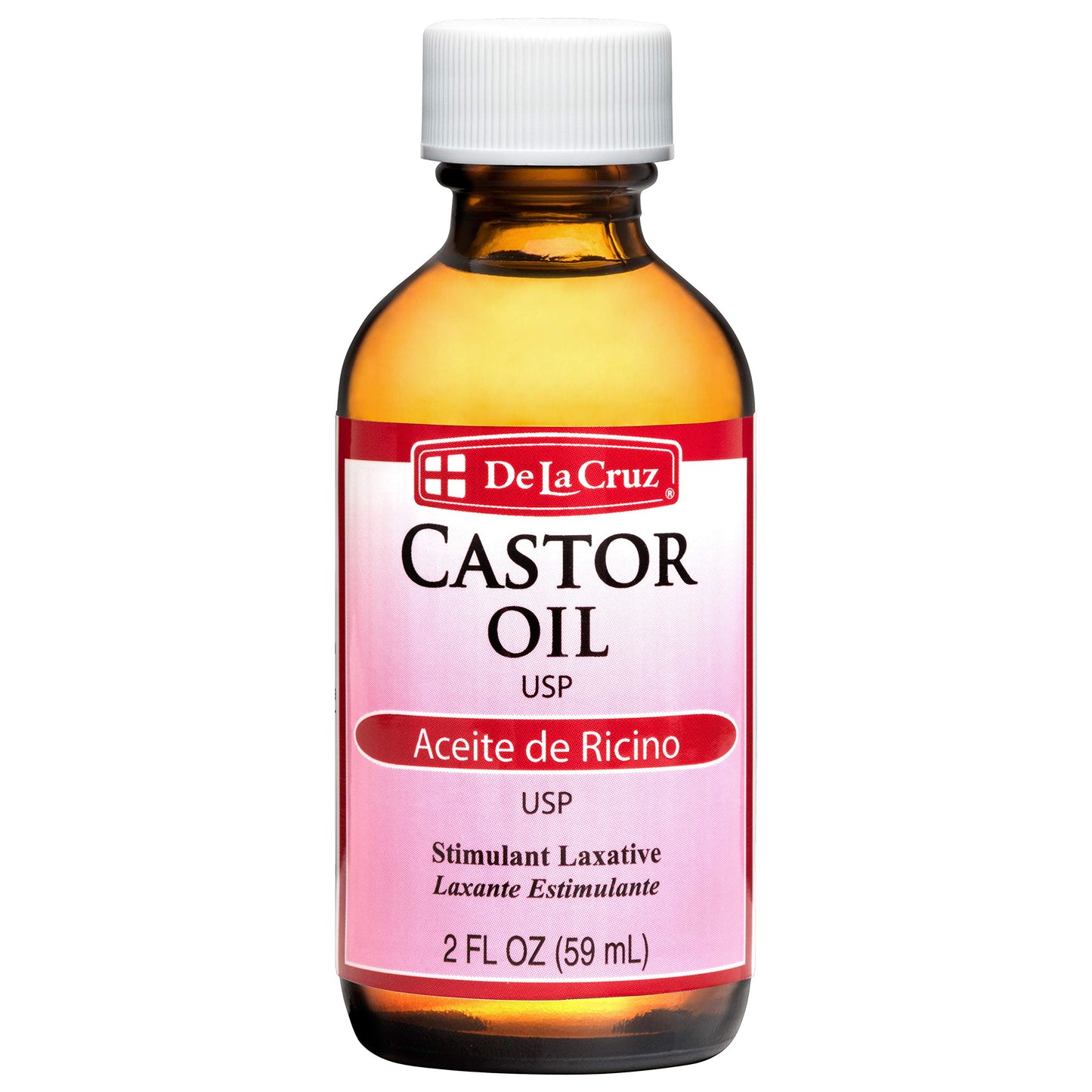 De La Cruz Castor Oil - 100% Pure Castor Oil for Hair, Skin, Eyelashes, and Eyebrows - USP Grade, 2 FL Oz