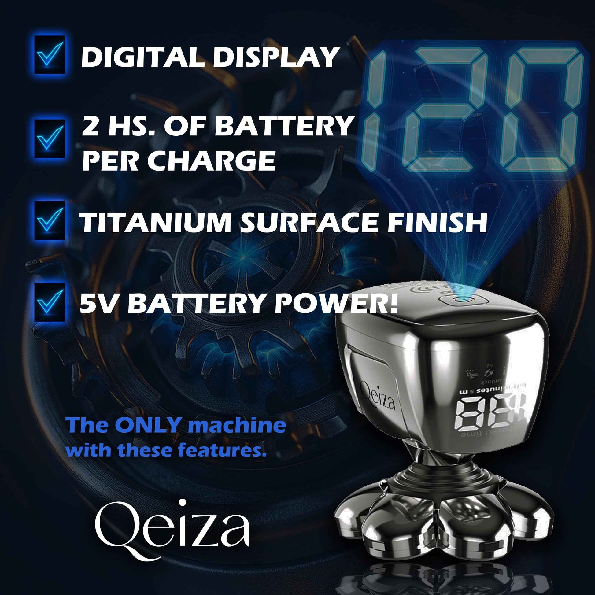 Head Shavers for Bald Men, 7D Stainless Steel Blades & Wireless Charging Base, Waterproof Skull Shaver with Digital Display, Powerful Motor, Wet & Dry Kit for Men, Flex Series.