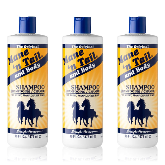 Mane 'n Tail Original Formula For Thicker Fuller Stronger Hair 16 oz (3 pack Shampoo)