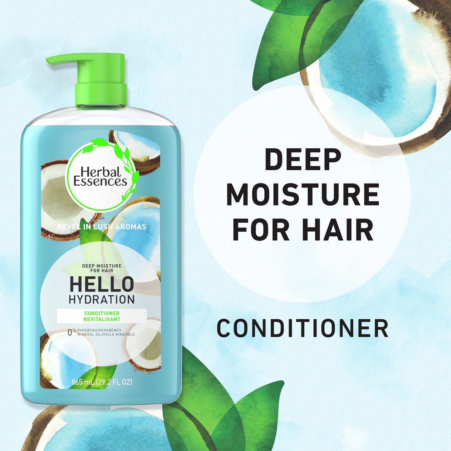 Herbal Essences Hello Hydration Conditioner Deep Moisture for Hair, 29.2 fl oz