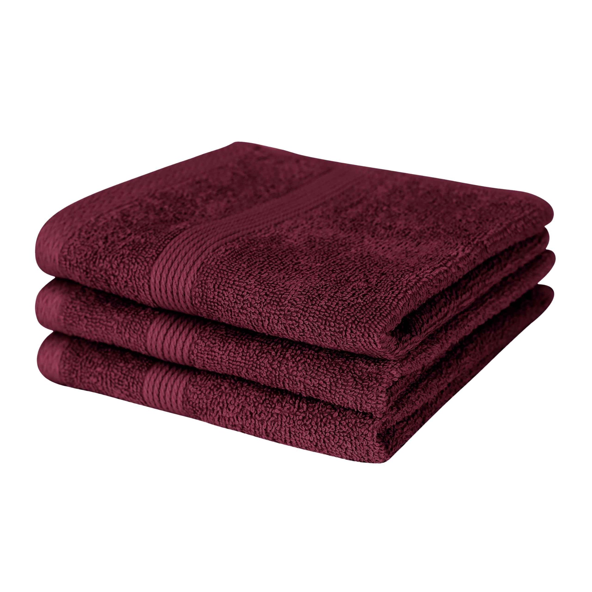 Organix Luxury Washcloth Set for Bathroon, Premium Cotton 12 Pack Face Cloth Set 13x13 Inch, Lightweight Highly Absorbent and Soft Feel Touch, Ideal for a Hotel & Spa Quality Experience (Maroon)