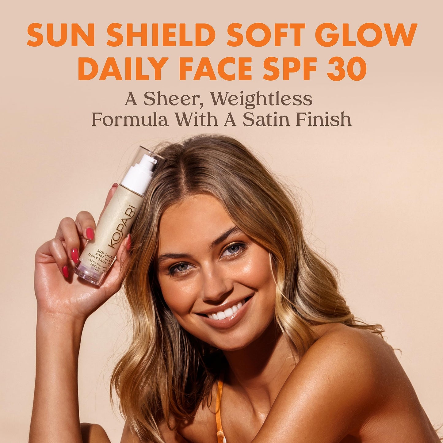 Kopari Sun Shield Soft Glow - Daily Face SPF 30, Sheer Lightweight Sunscreen, Healthy Radiant Glow, Perfect Under Makeup for Boost of Hydration, 1.5oz