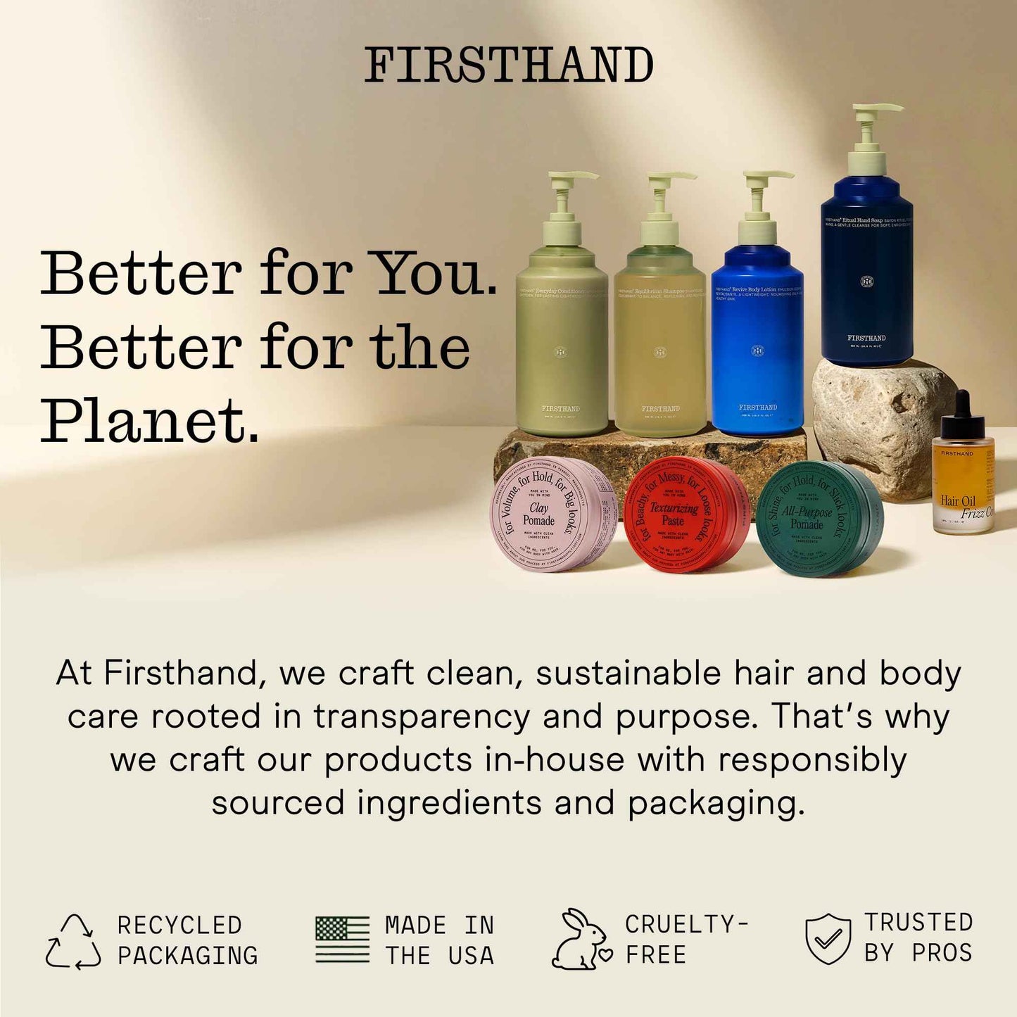 Firsthand Supply Hair Oil for Frizzy Hair – Lightweight Moisturizing Hair Oil – Natural Oils with Plant-Based Keratin – Non-Toxic Ingredients for Shine & Scalp Hydration – 1.7oz Travel Size