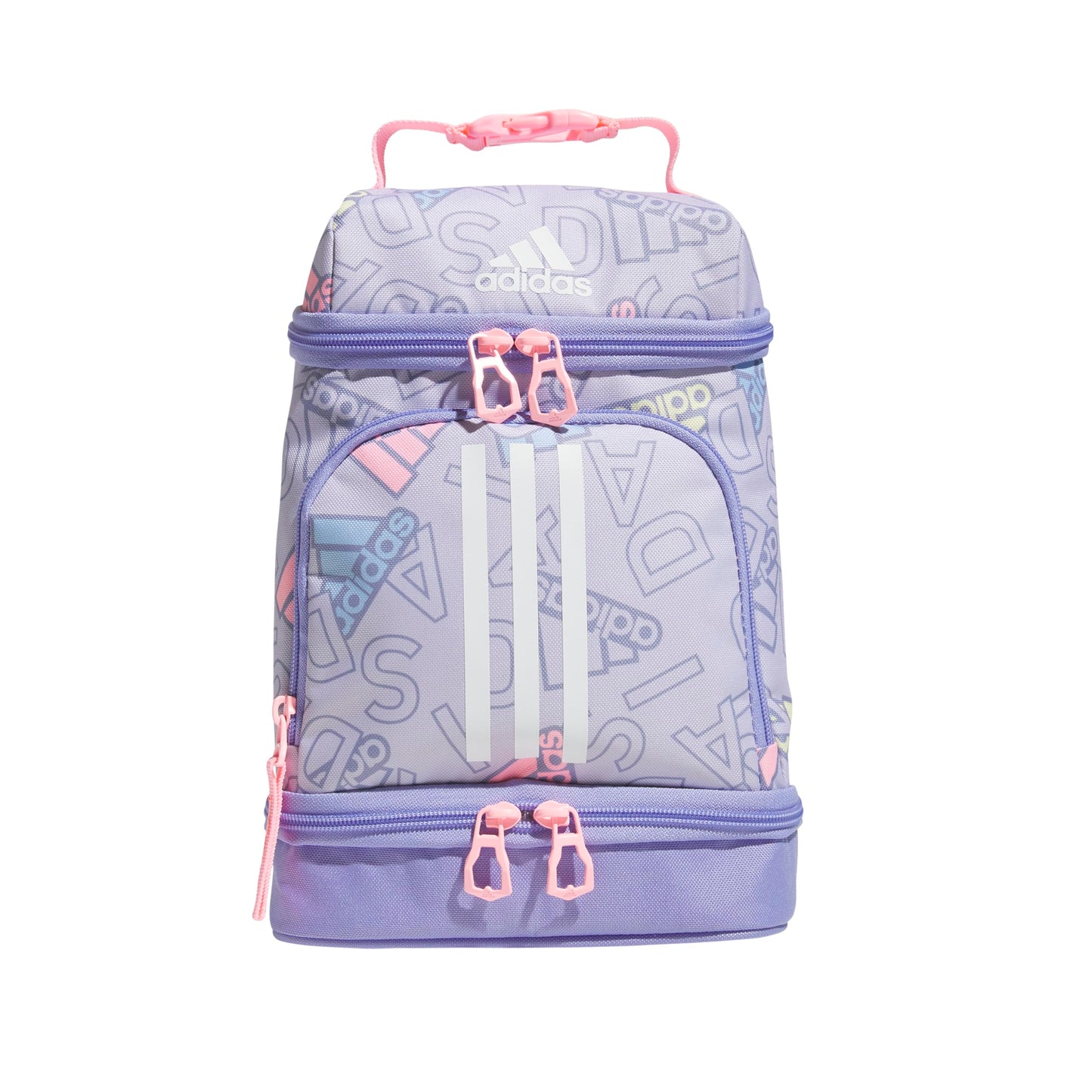 adidas Excel 2 Insulated Lunch Bag, Adi Comp Silver Violet/Light Purple/Pink Spark, One Size