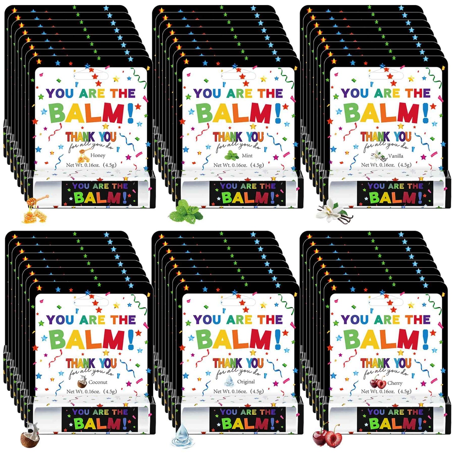 48 Pcs Employee Appreciation Lip Balms Bulk Staff Appreciation Gifts Thanksgiving Thank You Team End of Year Gifts You Are The Balm Bulk for Coworkers Teacher Worker Leaving Farewell Party Favor