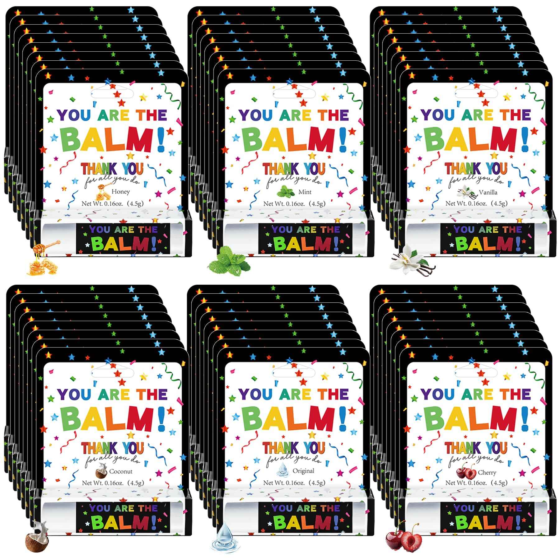 48 Pcs Employee Appreciation Lip Balms Bulk Staff Appreciation Gifts Thanksgiving Thank You Team End of Year Gifts You Are The Balm Bulk for Coworkers Teacher Worker Leaving Farewell Party Favor