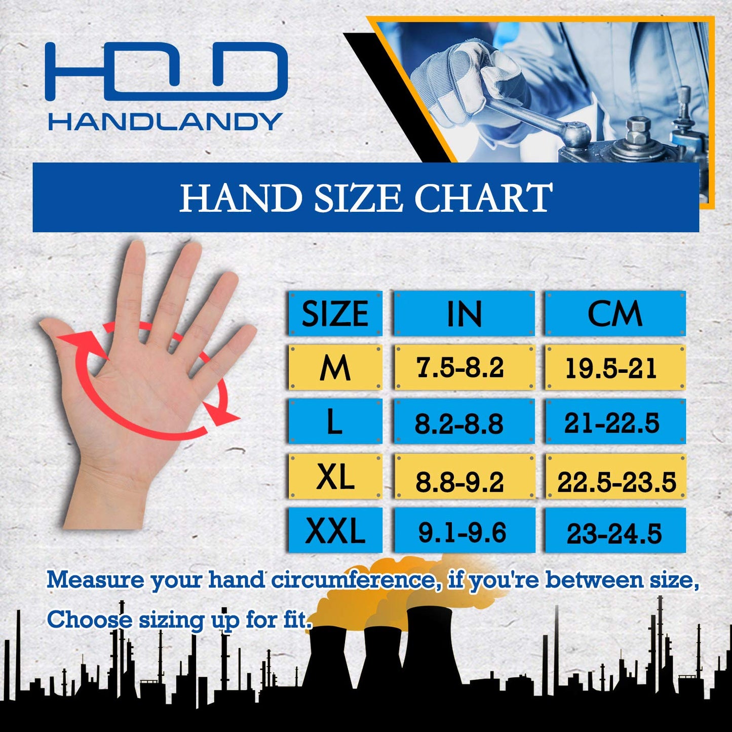 HANDLANDY 2 Pairs Mens Work Gloves Touch screen, Synthetic Leather Utility Gloves, Flexible Breathable Spandex - Padded Knuckles & Palm