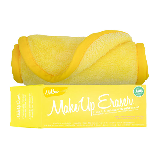 MakeUp Eraser, Erase All Makeup With Just Water, Including Waterproof Mascara, Eyeliner, Foundation, Lipstick and More (Mellow Yellow)