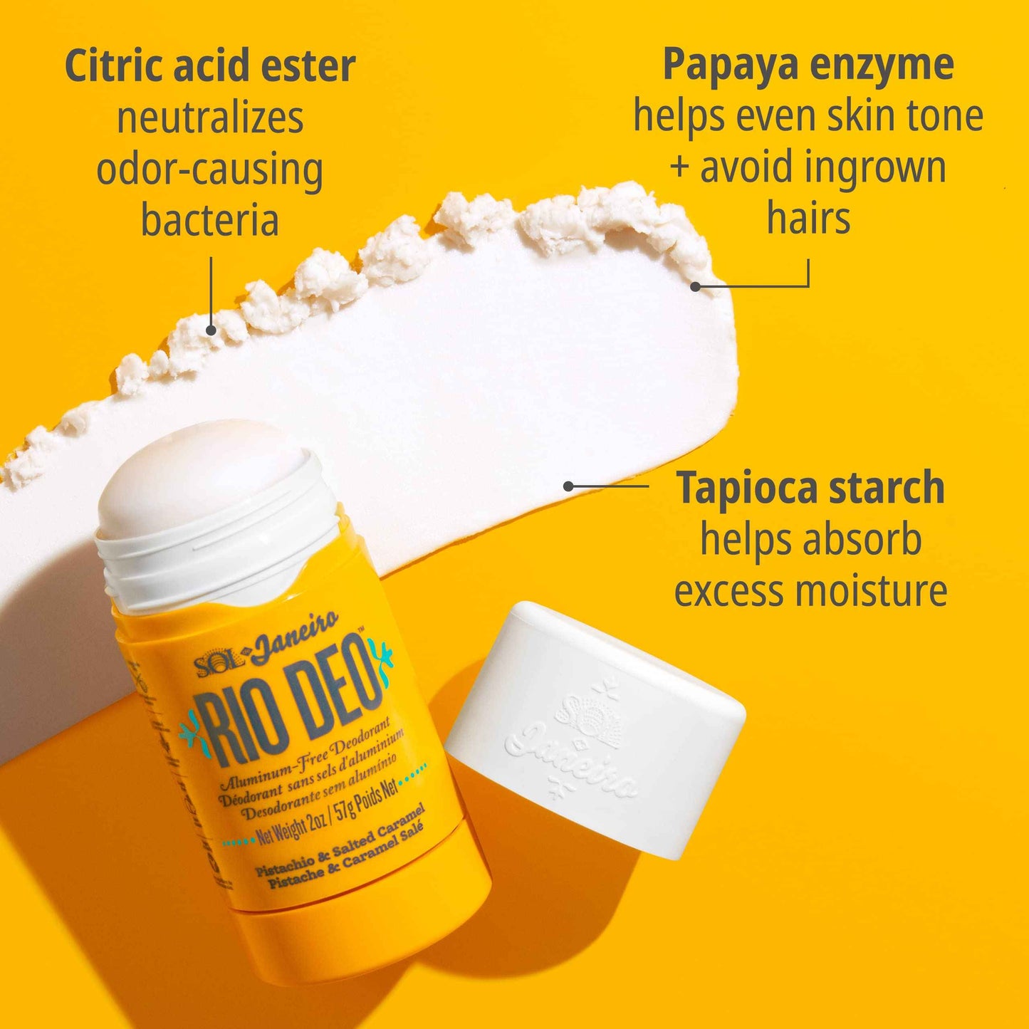 SOL DE JANEIRO Cheirosa 62 Rio Deo Aluminum-Free Deodorant with Refill Cartridge, Amazon Exclusive