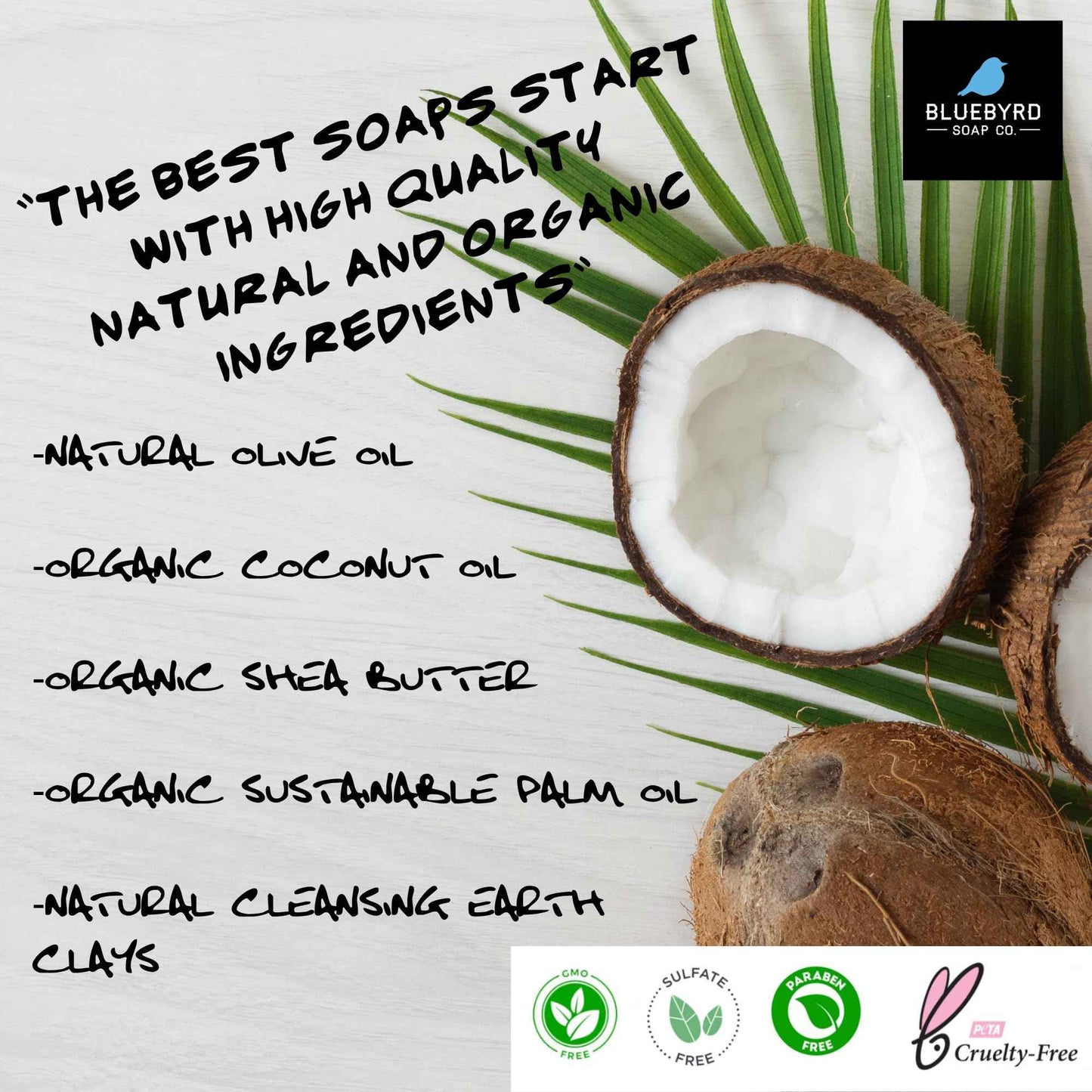 BLUEBYRD SOAP Men's Natural Bar Soap Gift Set (5 Bars) | Masculine Soap Bars Variety Pack - Bay Rum, Citrus Cedar Sage, Sandalwood, Frankincense, Exfoliating Pumice (Mens Original)