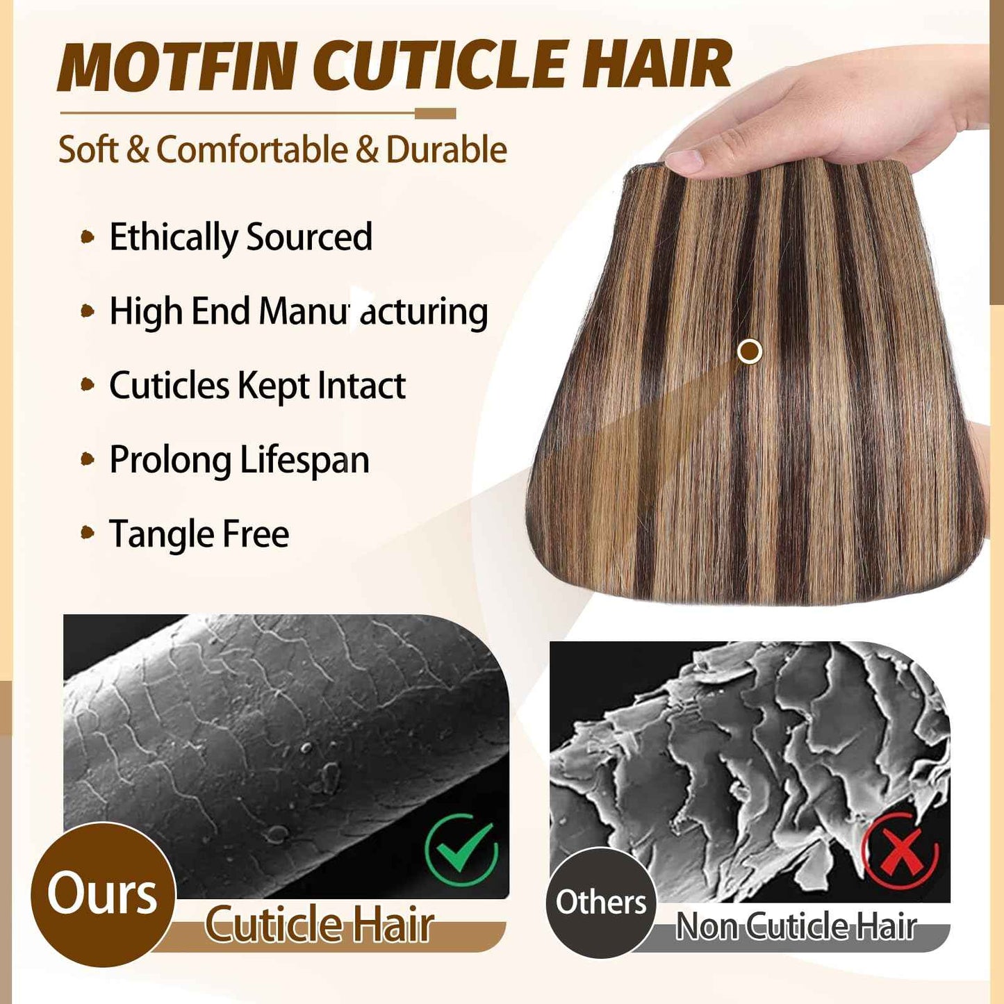 Clip in Hair Extensions Real Human Hair, 14 inch 80g, Balayage Invisible Remy Human hair Clip in Extensions for Women Seamless Straight 8Pcs Double Weft Dark Brown to Chestnut Brown