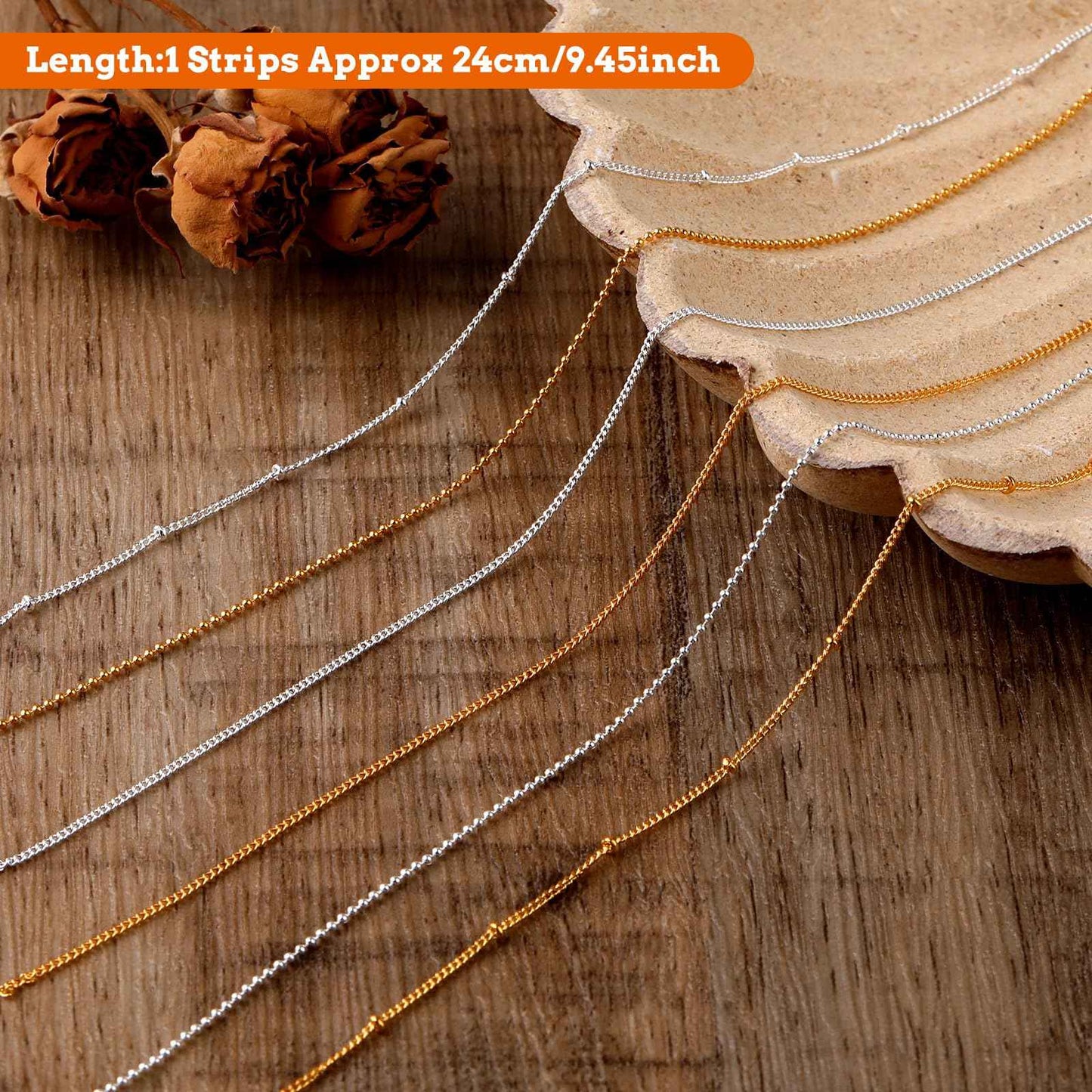 Tucnoeu 1 Box 6 Strips Nail Chains for Nail Art Gold Nail Chains Nail Art Charms Silver Chain Accessories Punk Nail Charms Nail Studs Silver Chain Accessories For Women Nail Art