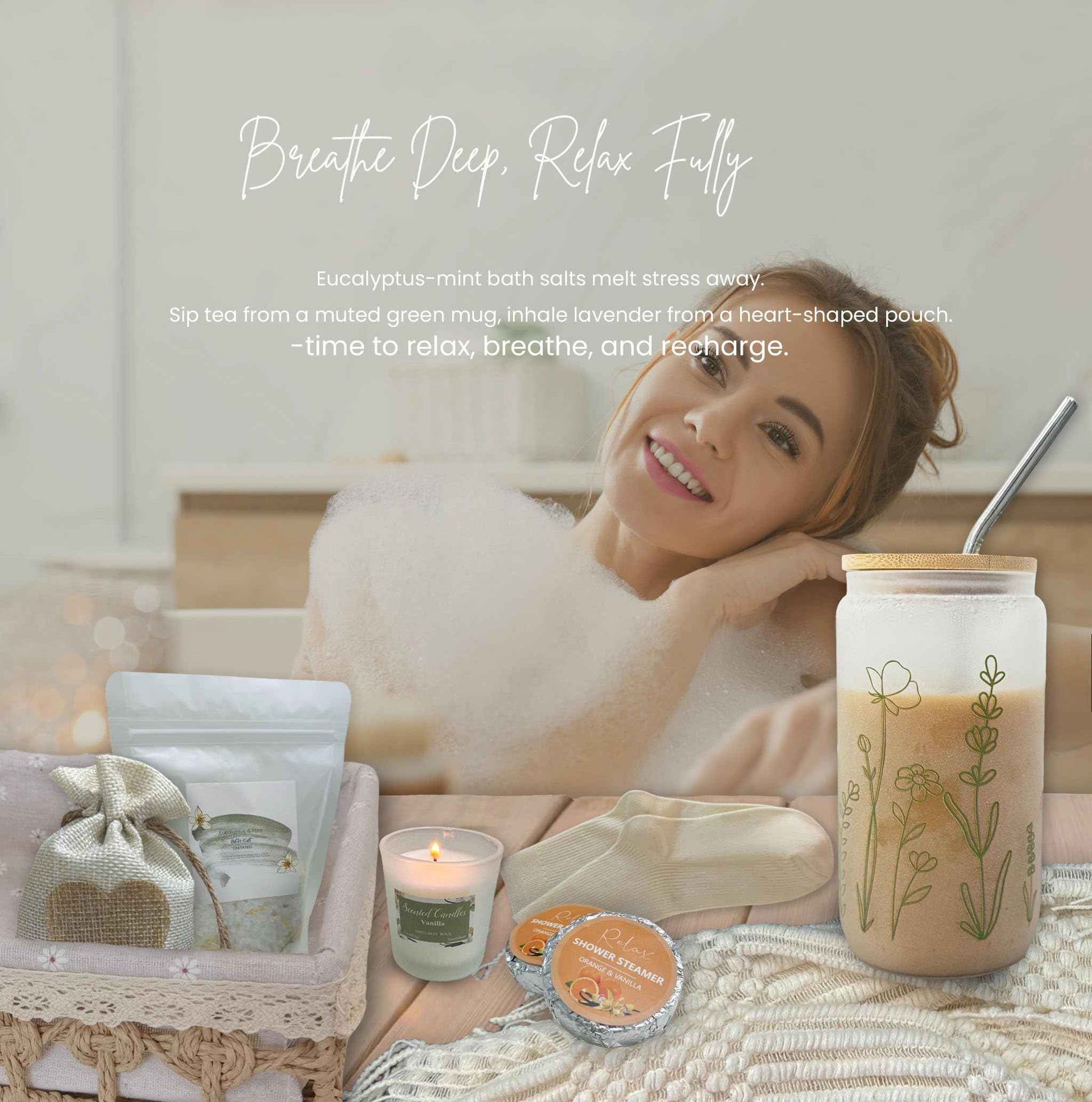 Get Well Soon Gift Basket- Relaxation, Birthday,Mothers gift/Self Care Package, After Surgery, Sympathy Gift for Loss of Loved One, Thinking of You Set, Grief/Comfort/Miscarriage for Women(Sage Green)