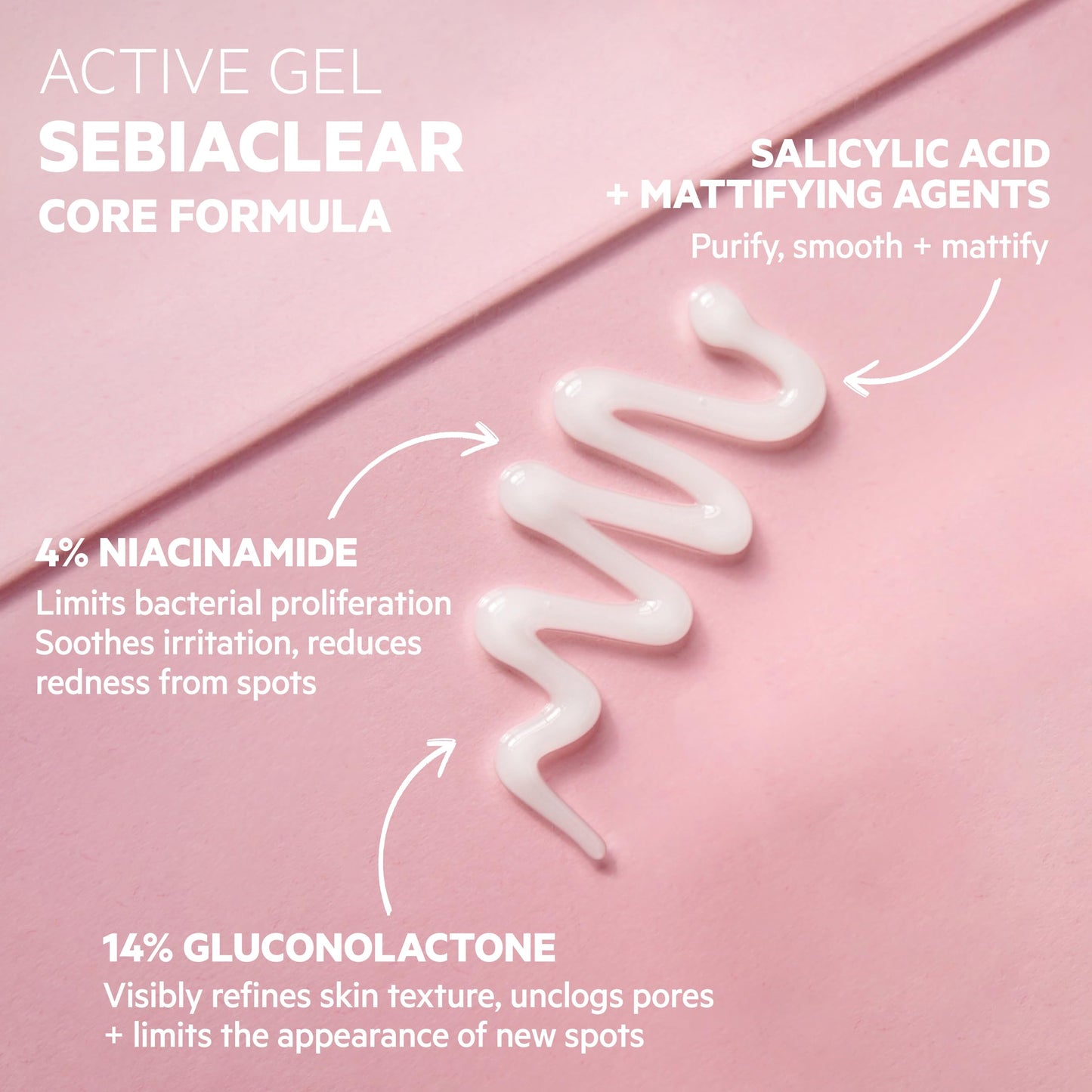 SVR Sebiaclear Active Face Gel Cream With Niacinamide, For Oily To Combination Skin. Facial Moisturizer To Reduce The Appearance Of Blemishes, Blackheads And Redness, Oil Free Skincare, 1.3 Fl.oz.