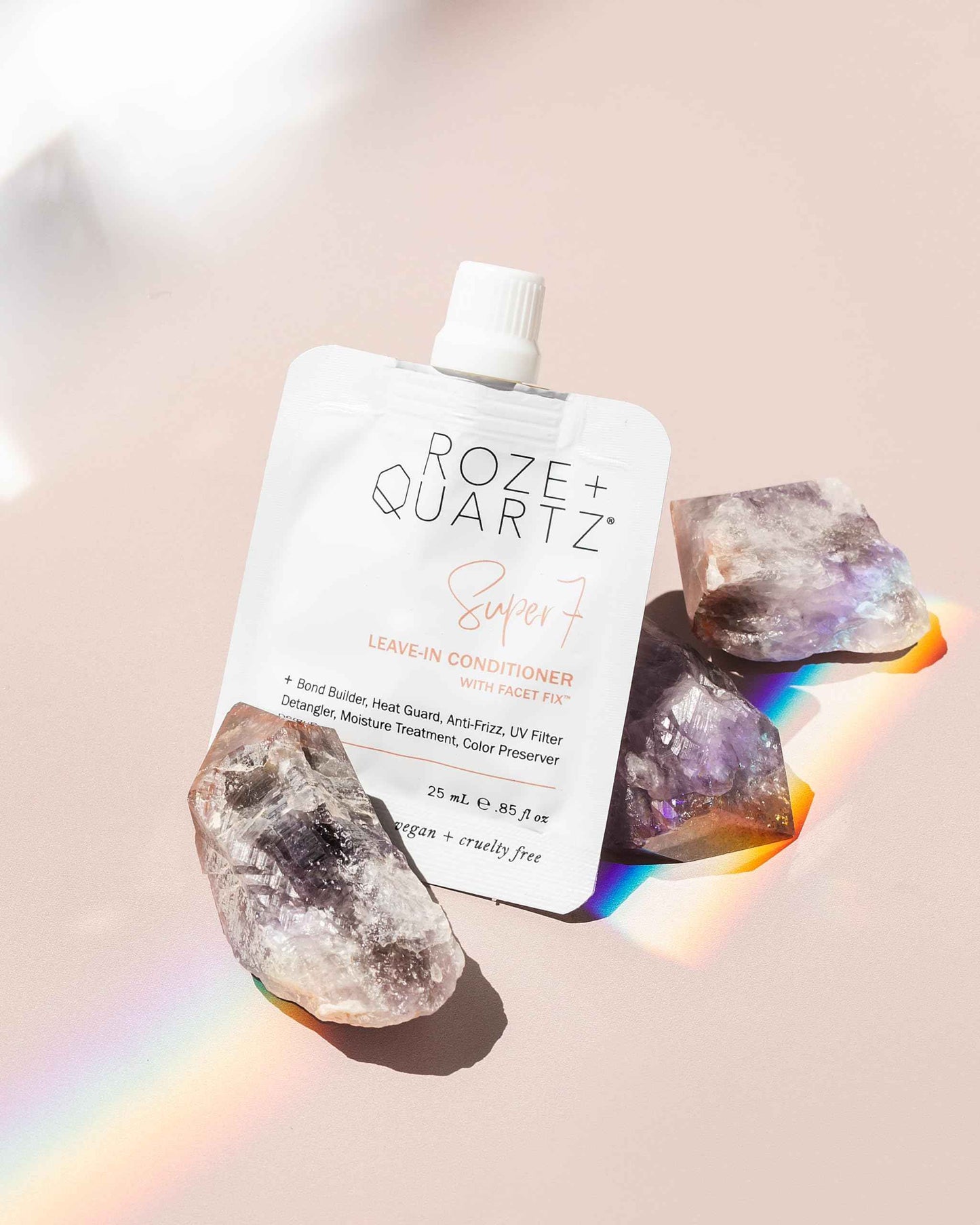 Roze + Quartz® Super 7 Leave-In Conditioner • Seven Benefits for All Hair Types (3.3oz)