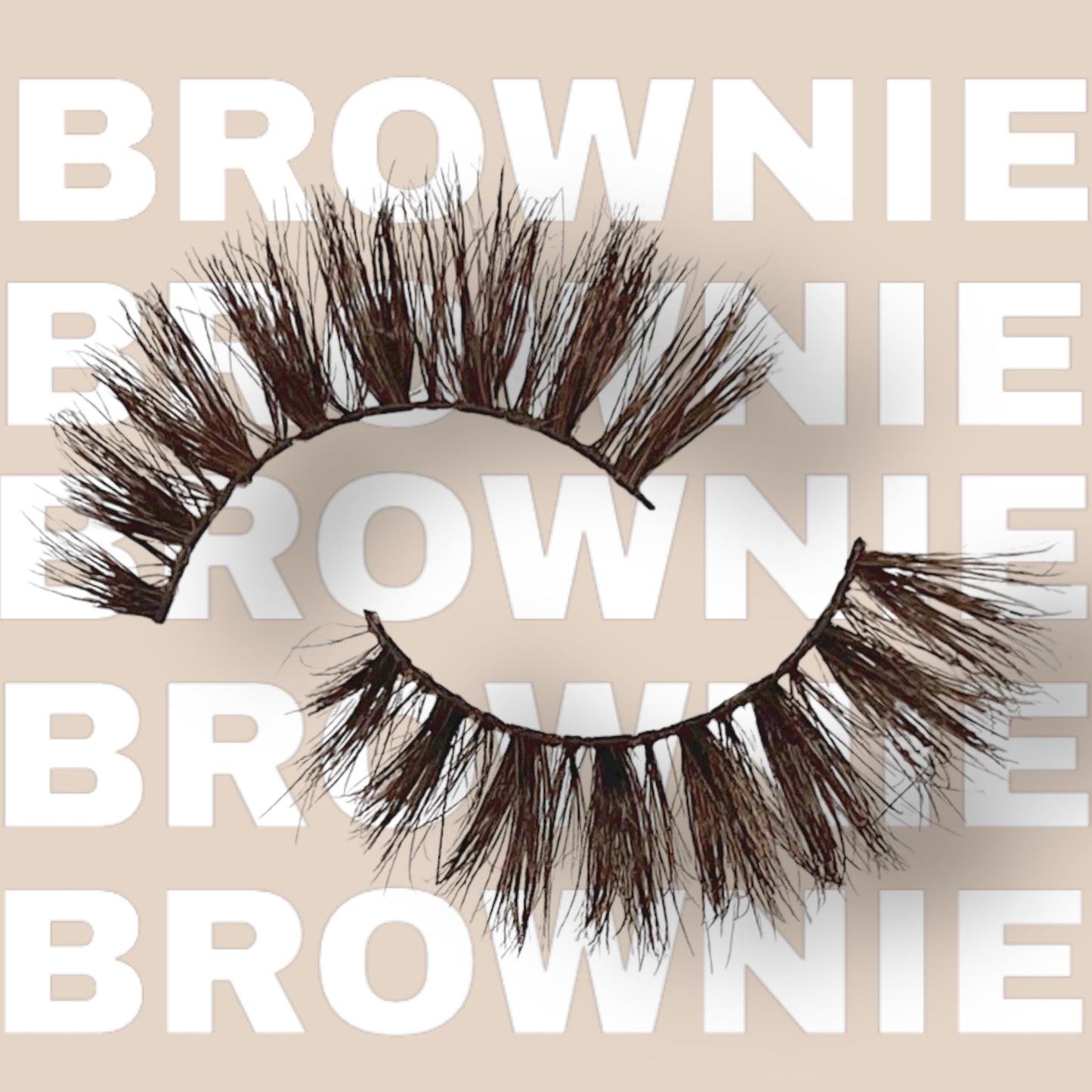 Brown Eyelashes 3D Volume Wispy Mink Lashes - Reusable Wear Up To 25 Times - Natural Cat Eye Look Long Fluffy False Eyelashes - 100% Hand Made Luxury Strip Eyelashes - Hypoallergenic Cotton Band