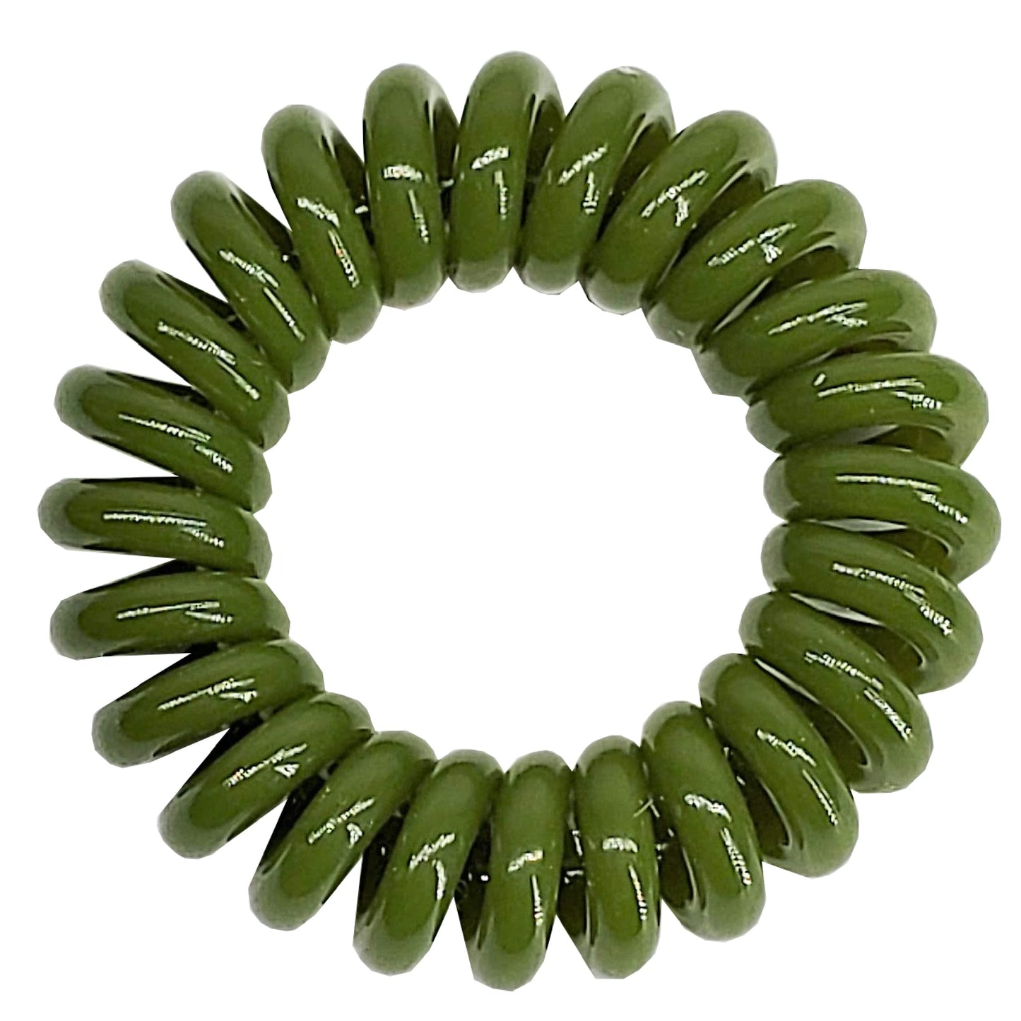 Goomee Active The Markless Hair Loop GREEN "TOUGH AS TURF" Hair Ties, No Breakage, No Marks, Strong Grip, No Pins, Prevents Headaches, Water Resistant, Pack of 4