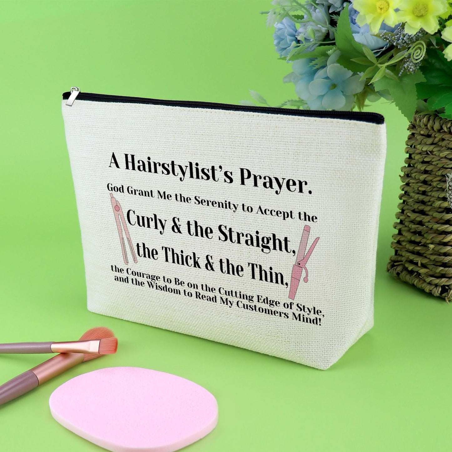 Hairdresser Gifts Hair Stylist Prayer Makeup Bag Hair Stylist Gifts Hairstylist Gift Ideas Christian Appreciation Gifts Salon Gifts Religious Birthday Gifts Cosmetic Bag Cosmetology Graduation Gift